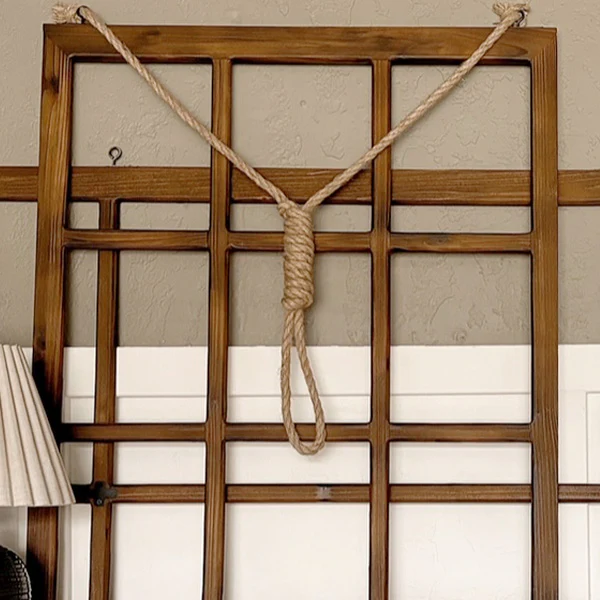 Oversized Dark Wooden Hanging Window Frames, Set of Four