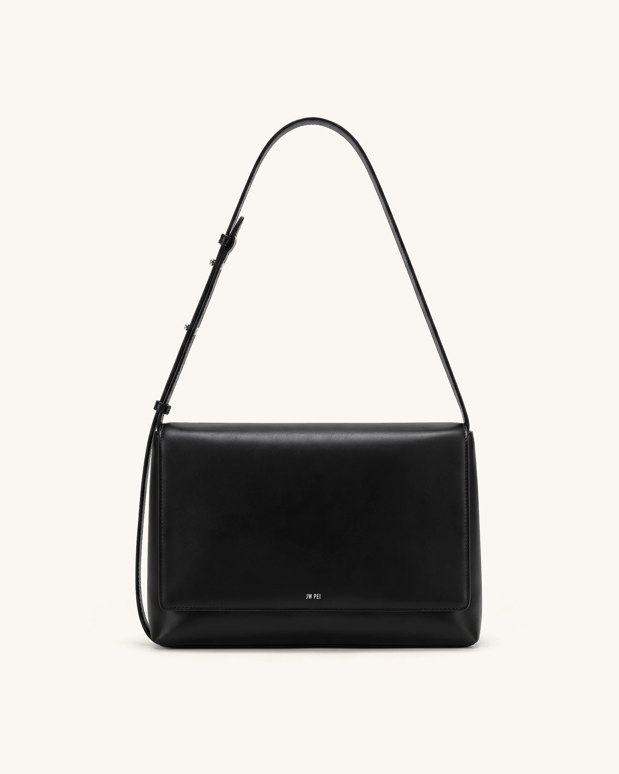 Isolde Flap Shoulder Bag - Black