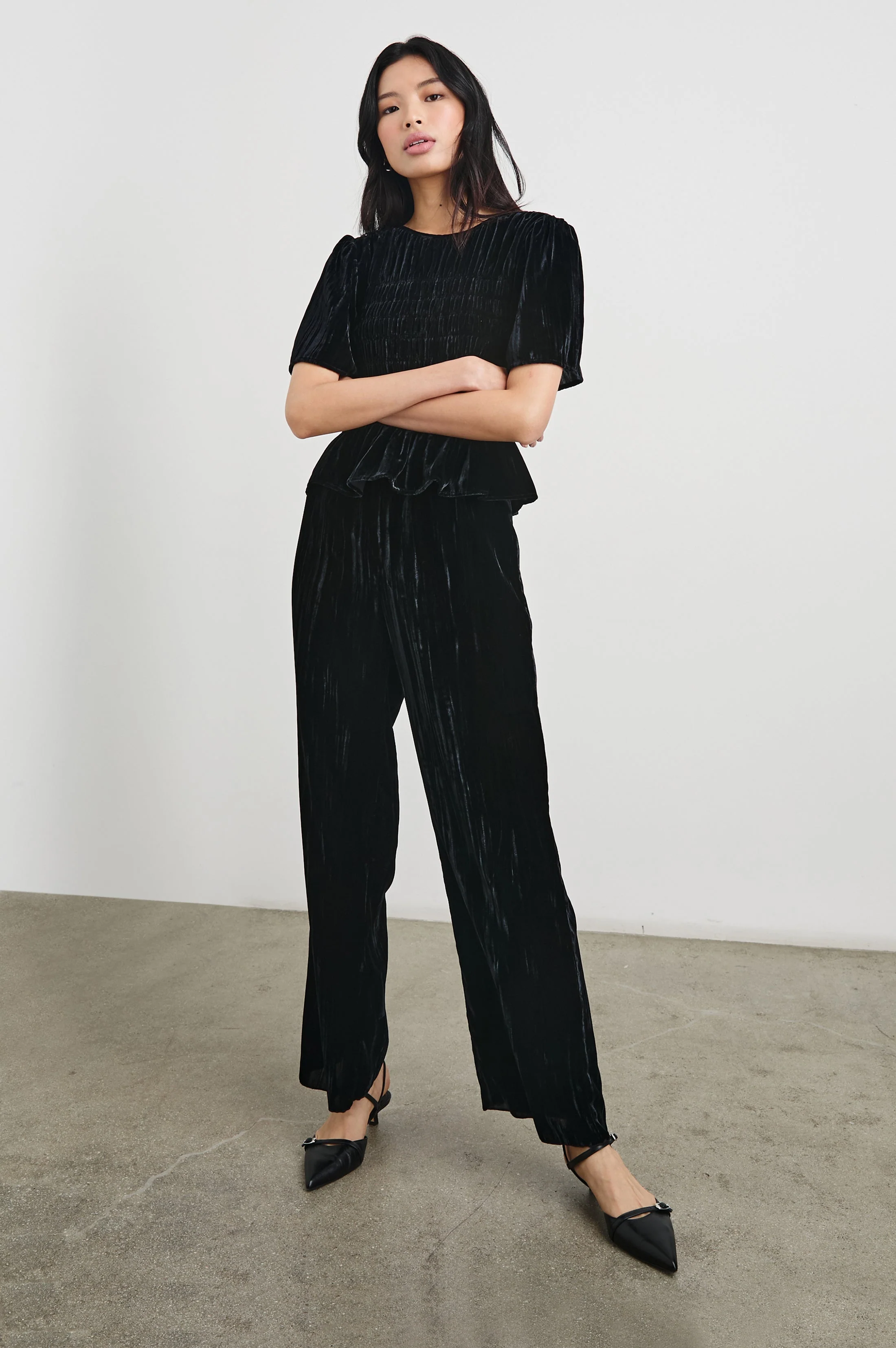 Rosie Top - Black Velvet