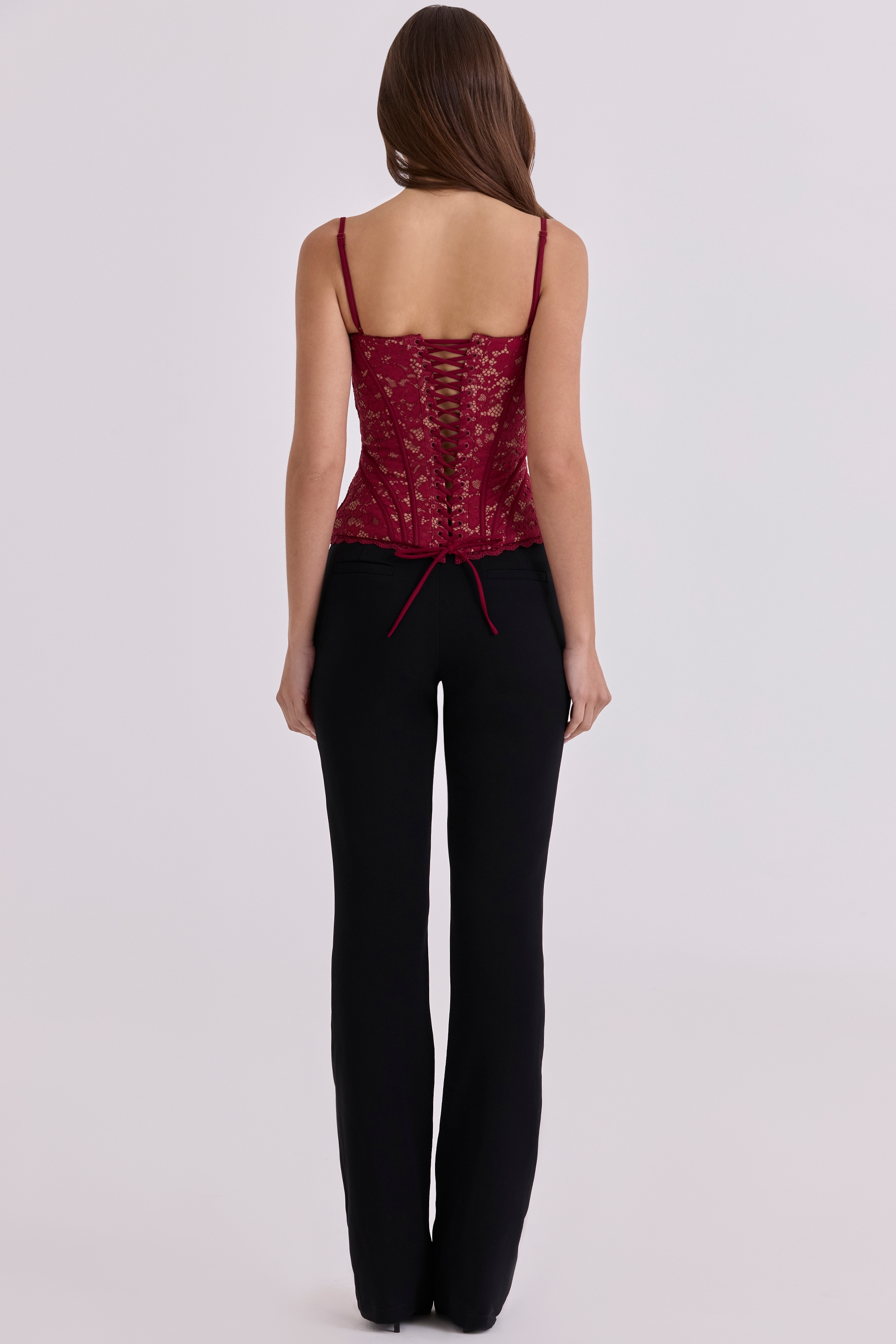 Black Straight Leg Trousers