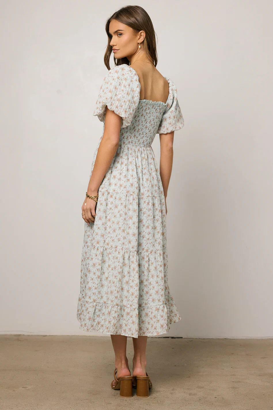Asha Floral Midi Dress