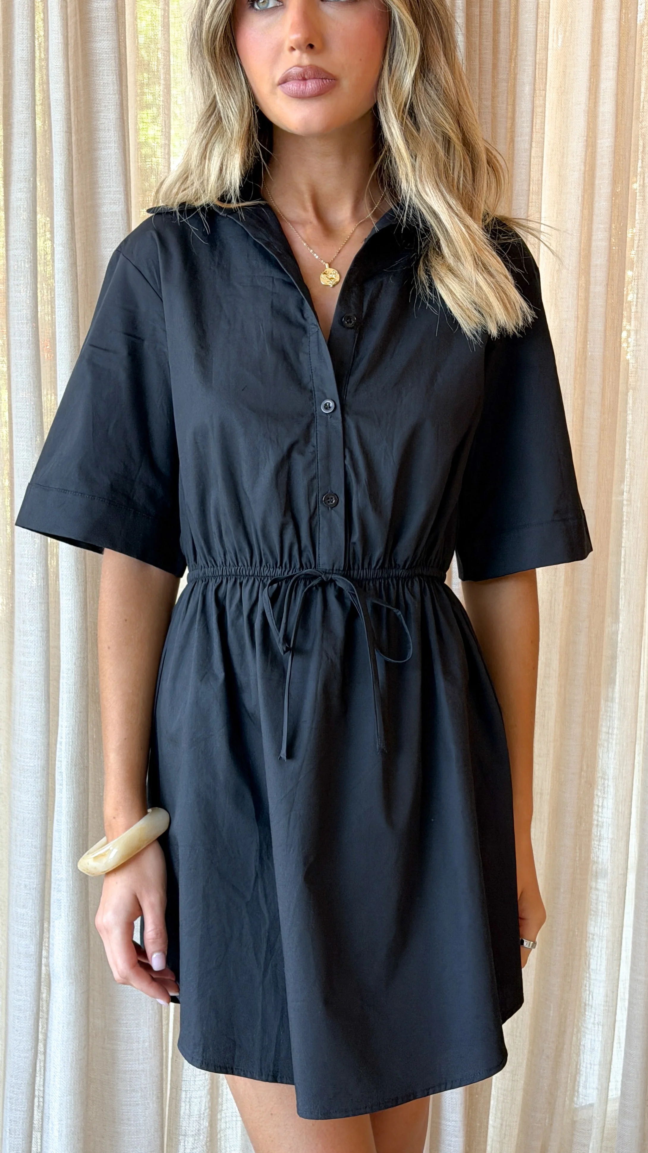 Elishia Mini Dress - Black