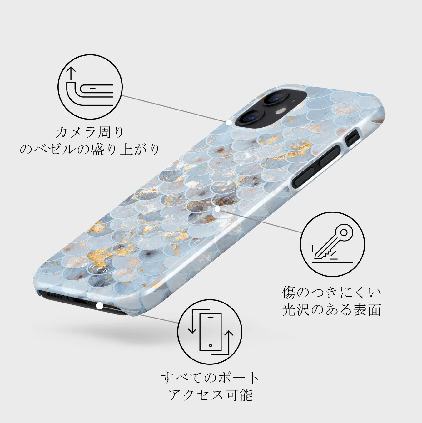 Mermaid Skin - iPhone 12 Mini ケース