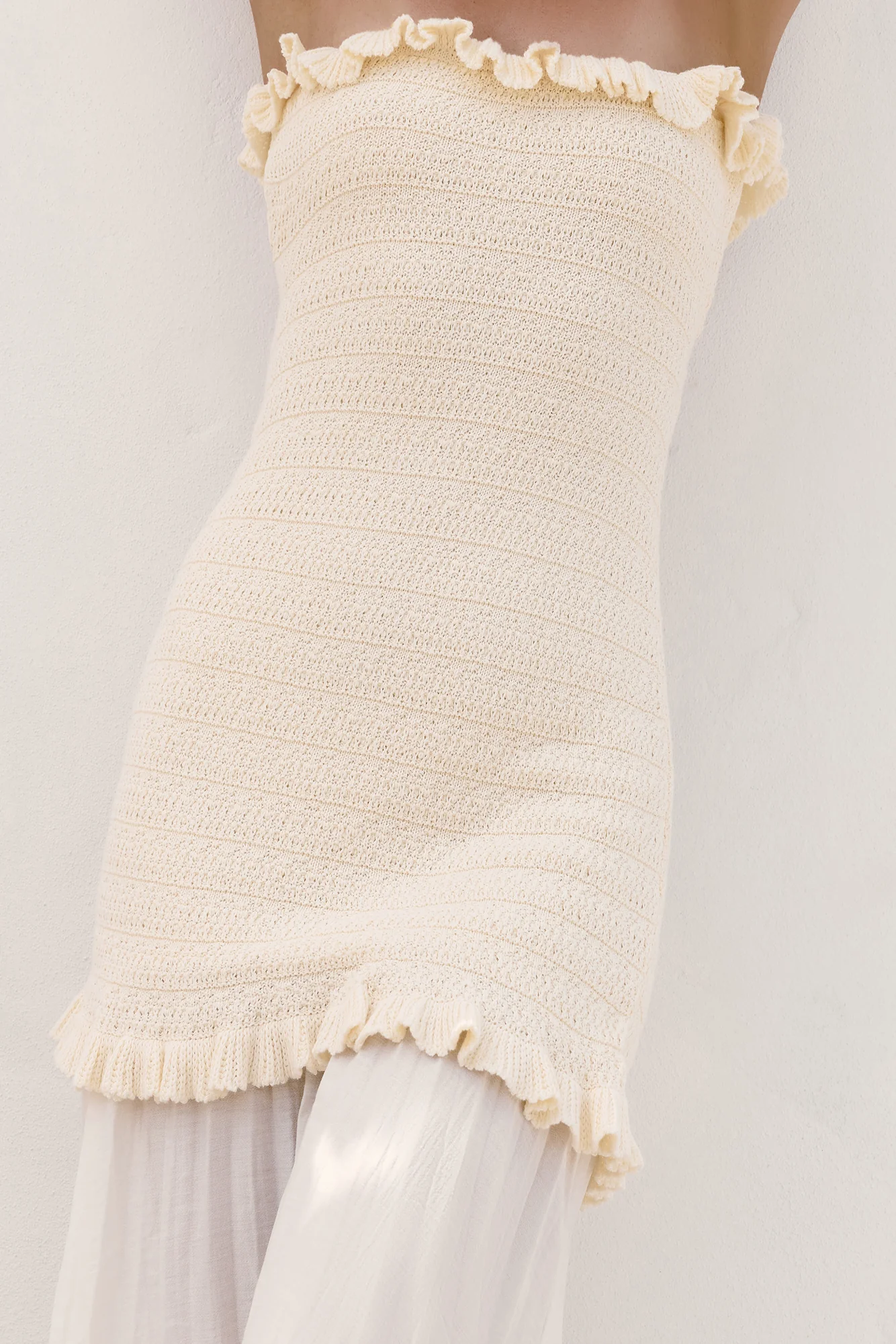 Dear Valentine Strapless Maxi Dress Cream