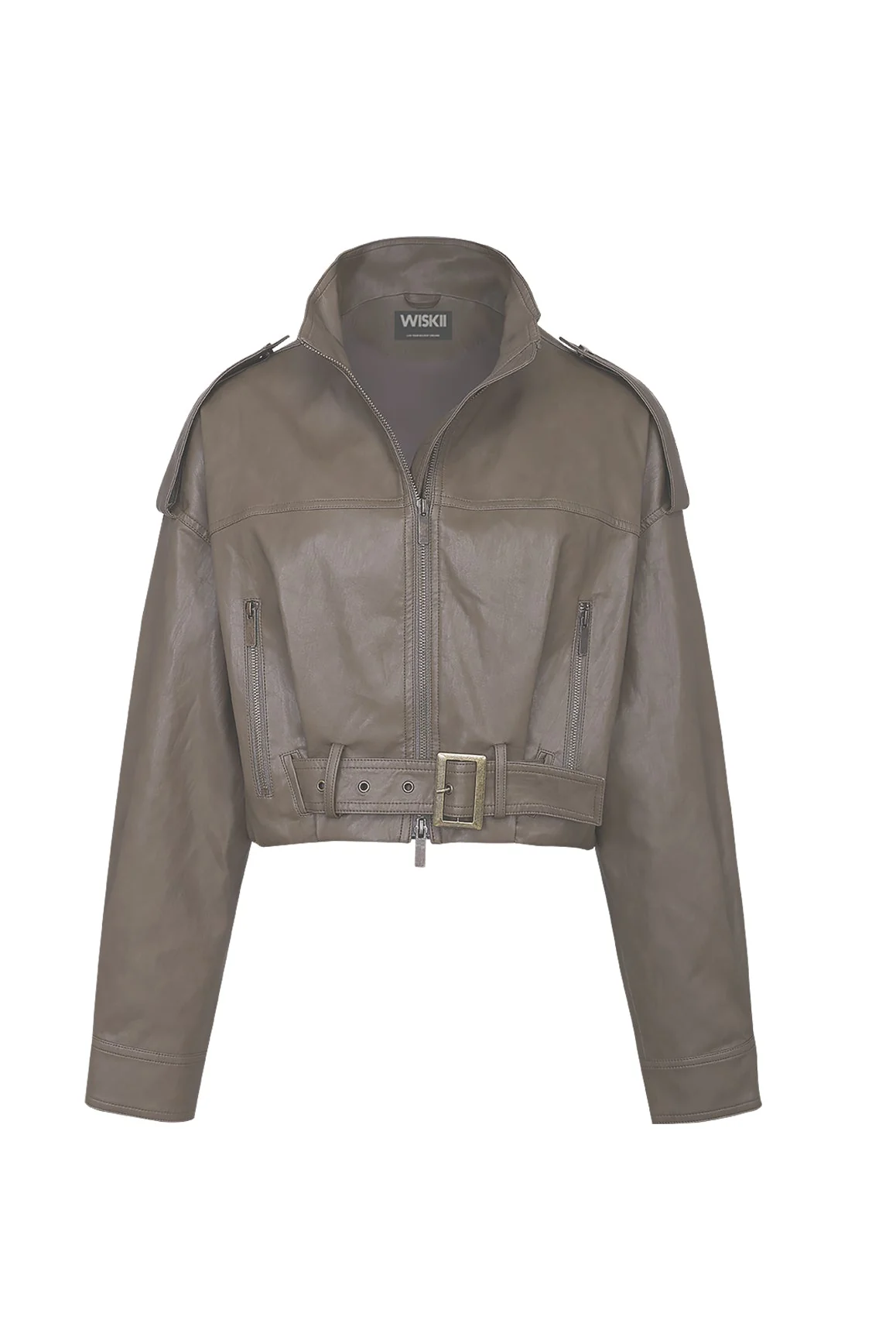 Retro Faux Leather Jacket