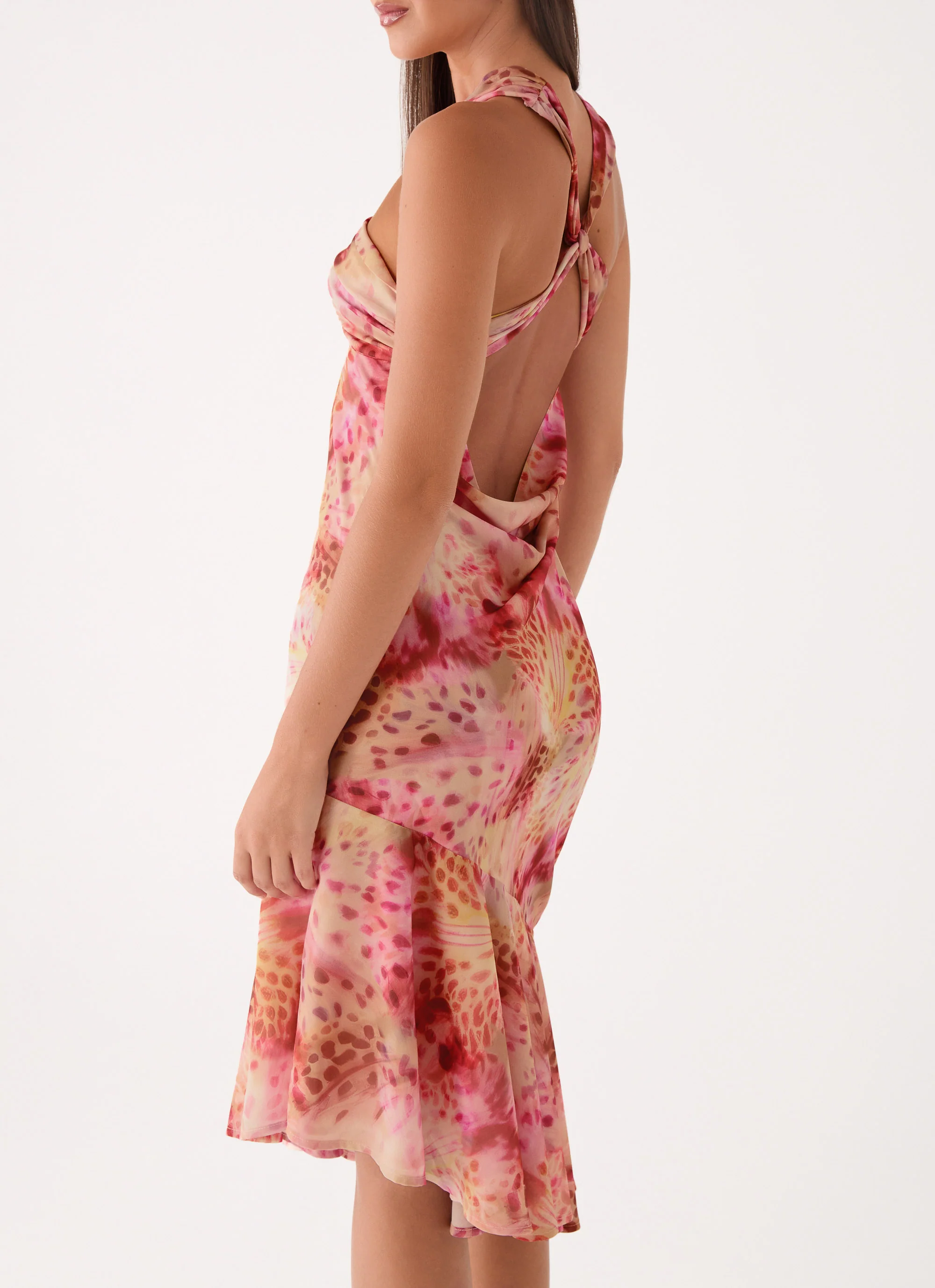 Sinnie Midi Dress - Botanic Cheetah
