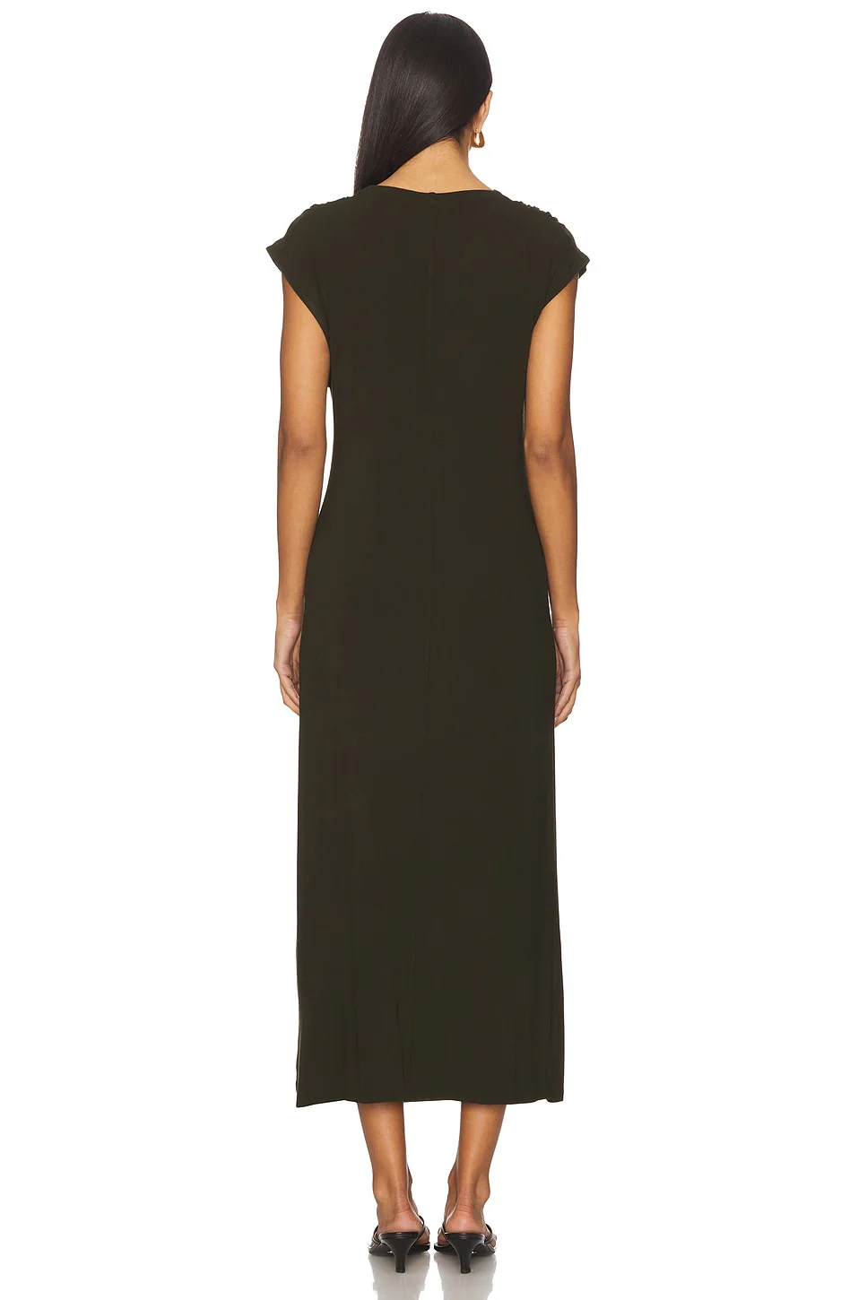 Draped Cowl Neck Dress
