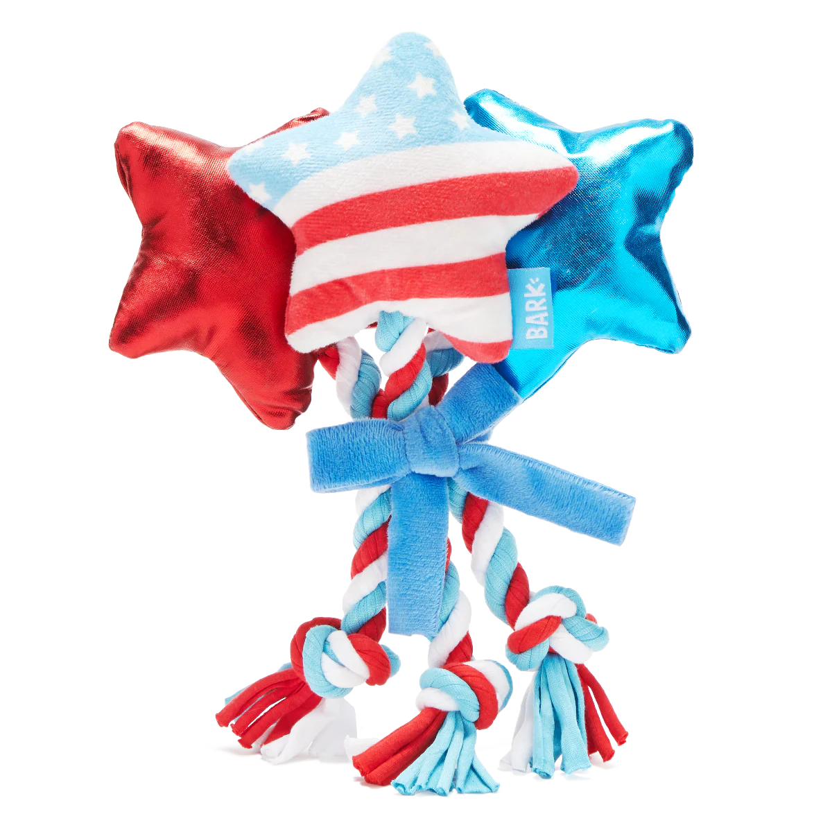 Star Spangles Plush Multi-Part Tug Dog Toy