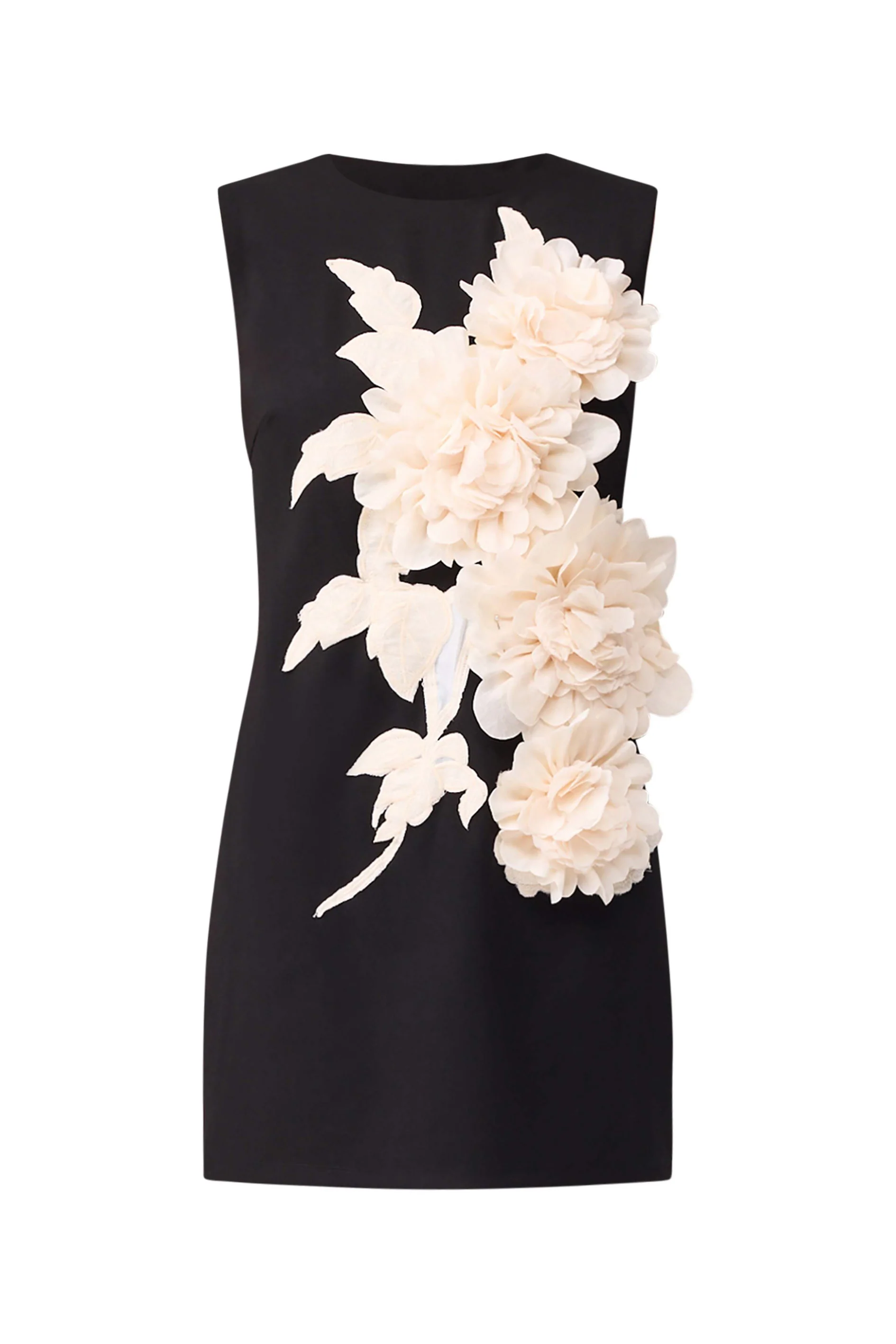 Zahara Shift Mini Dress in Black
