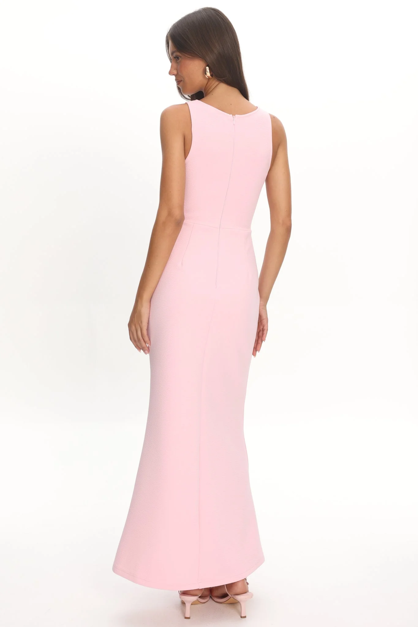 Antwerp Cut-Out Bust Maxi Dress Pink