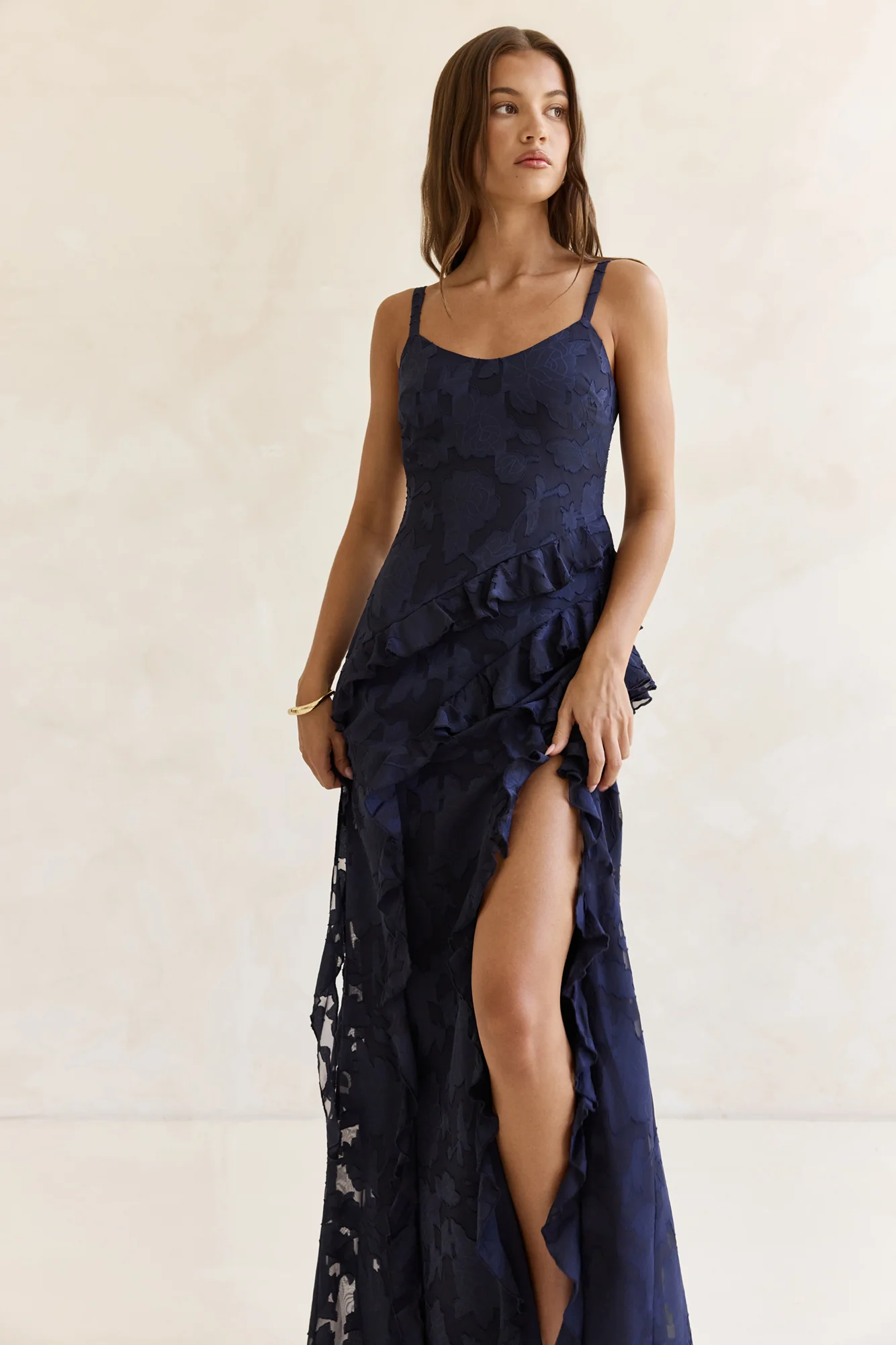 Urban Elegance Maxi Dress Navy - luluinthesky
