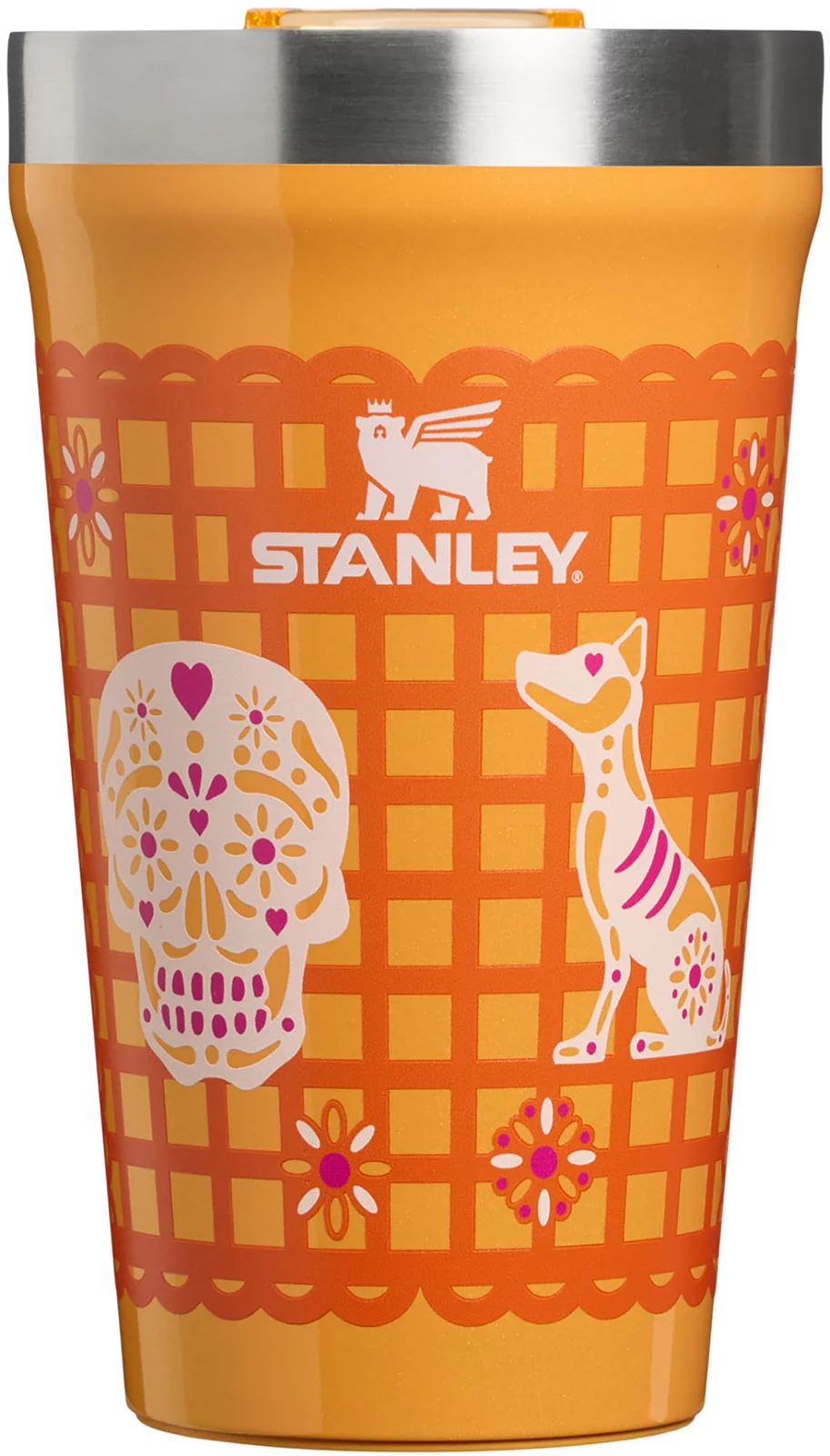 Stanley 16 oz. Everyday Tumbler - Dia de los Muertos - Marigold Papel Picado