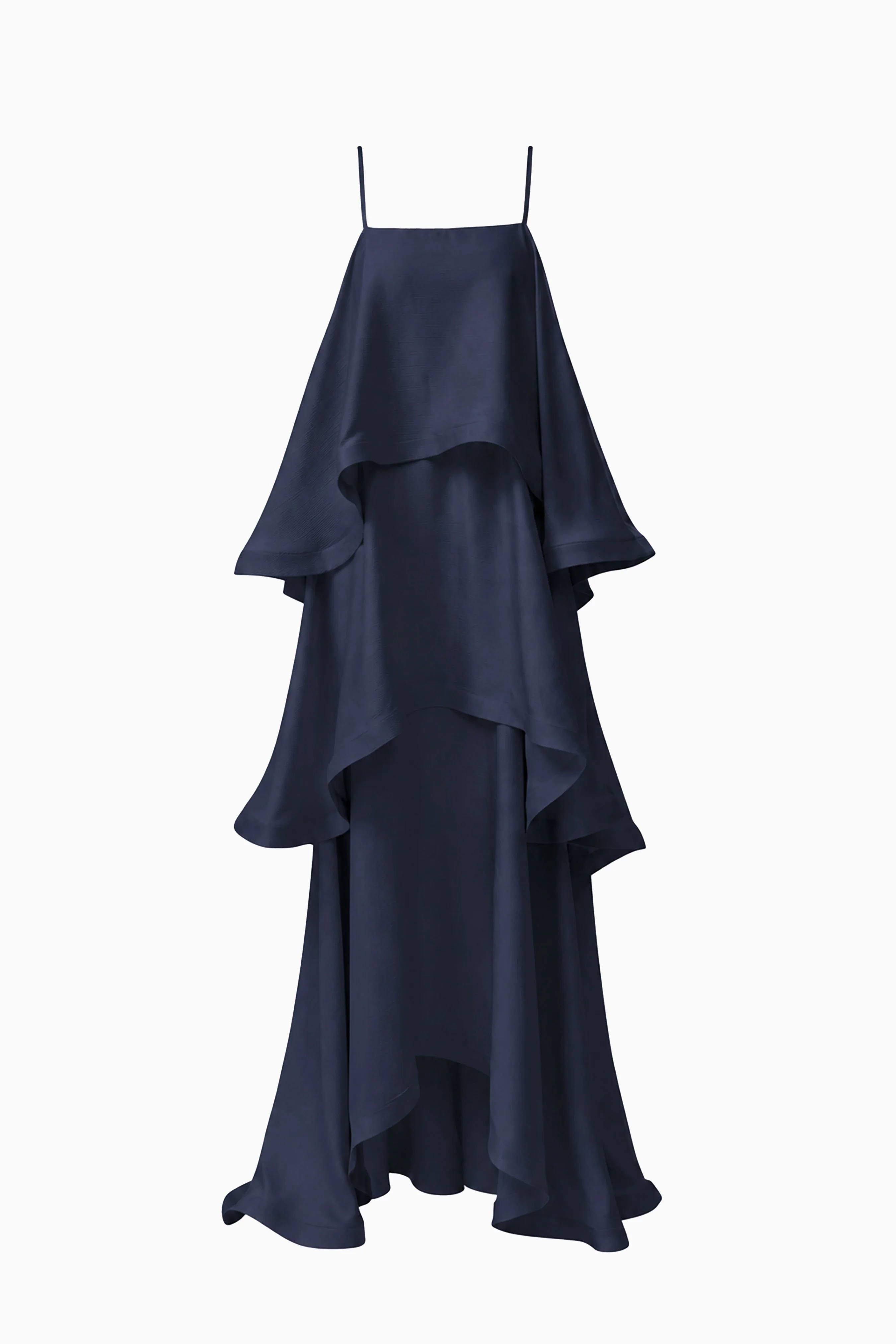 Tilly Tiered Maxi Dress in Navy