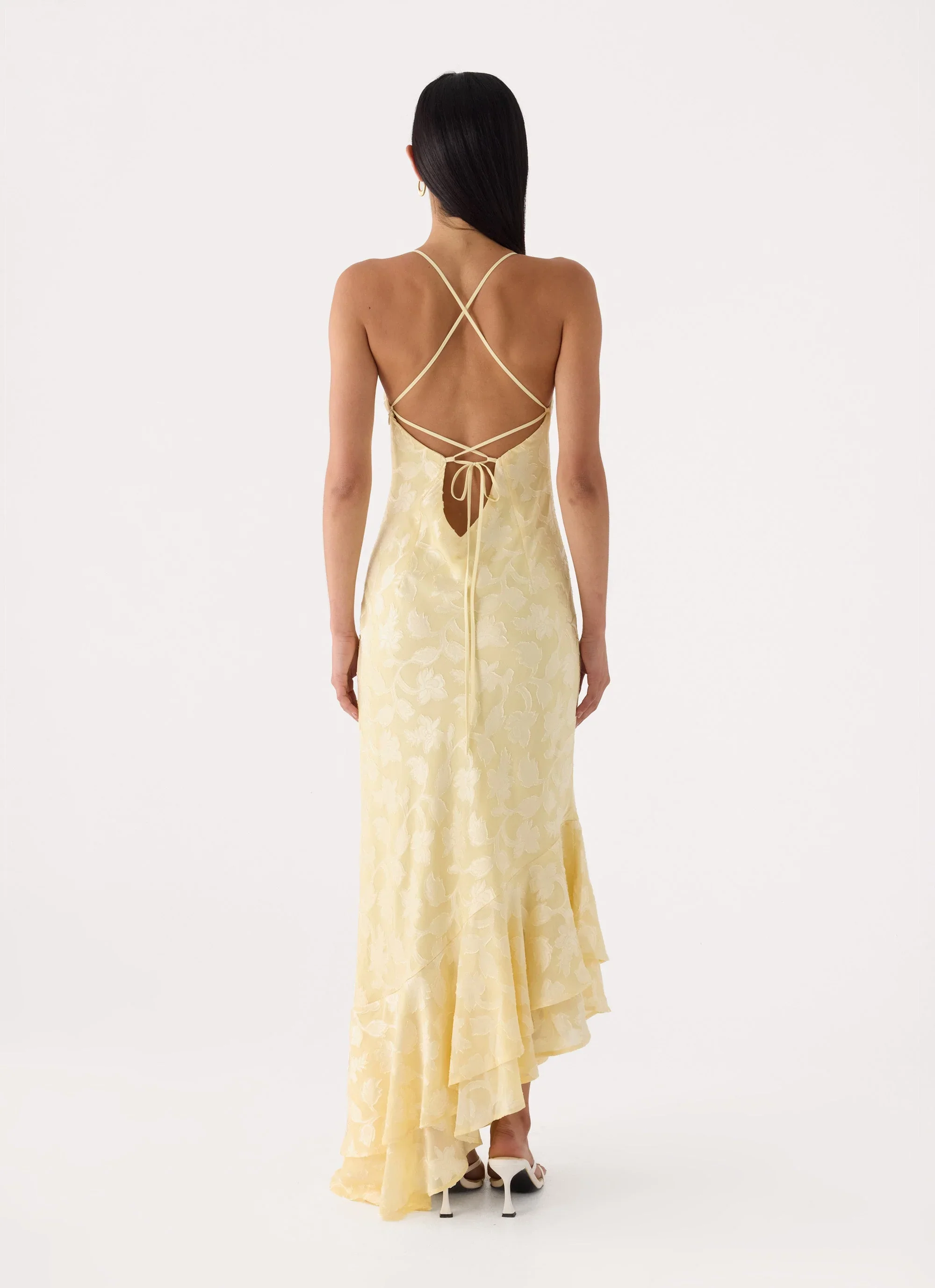 Take A Photo Midi Dress - Yellow