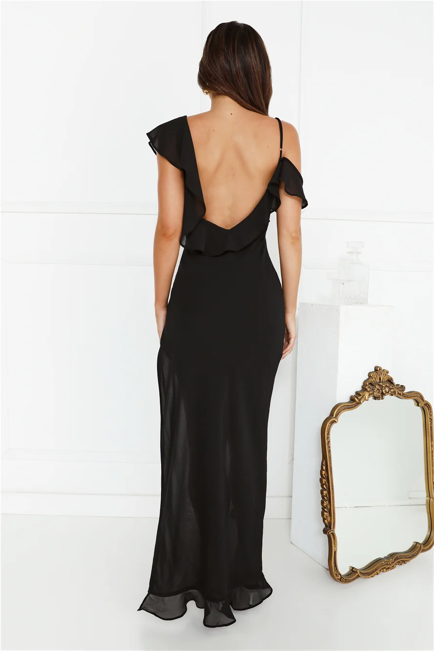 RUNAWAY Vacanza Maxi Dress Black