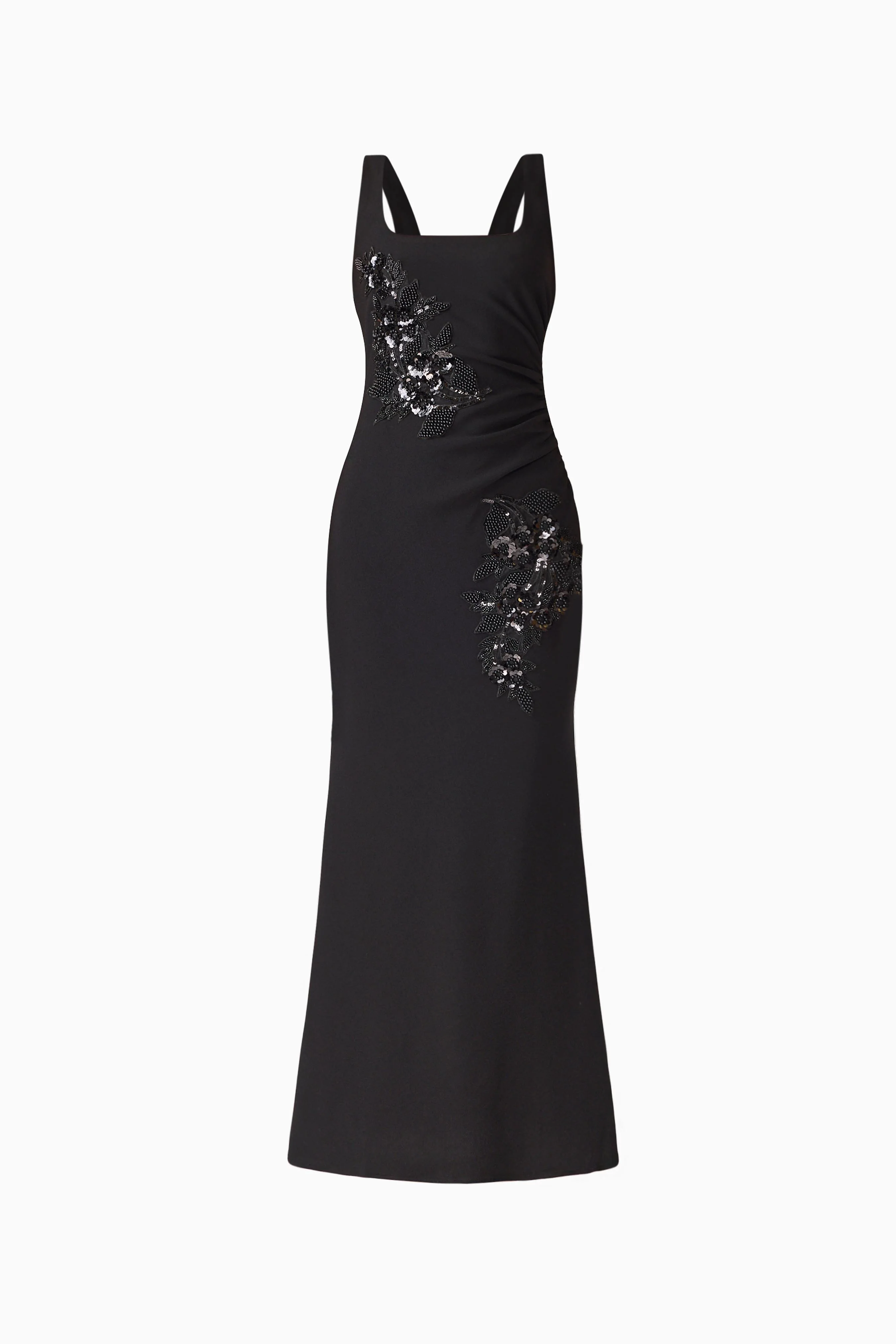 Odelia Beaded Maxi Dress in Black