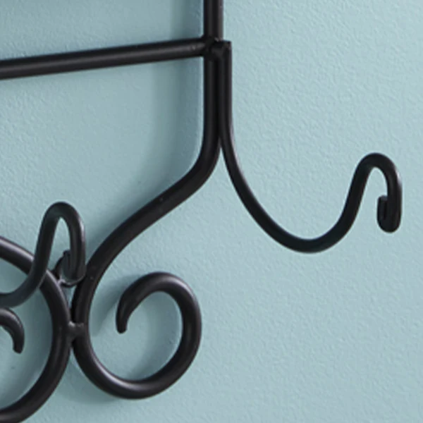 Wrought Iron Wall Mounted Towel Rack