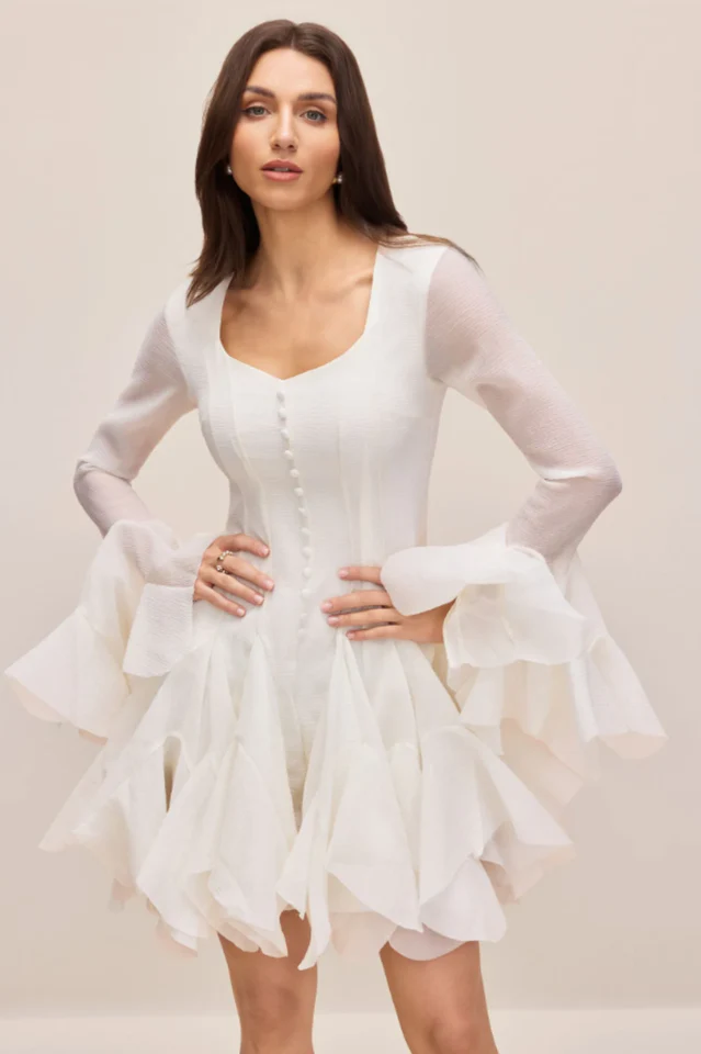 Miranda Asymmetric Hem Mini Dress