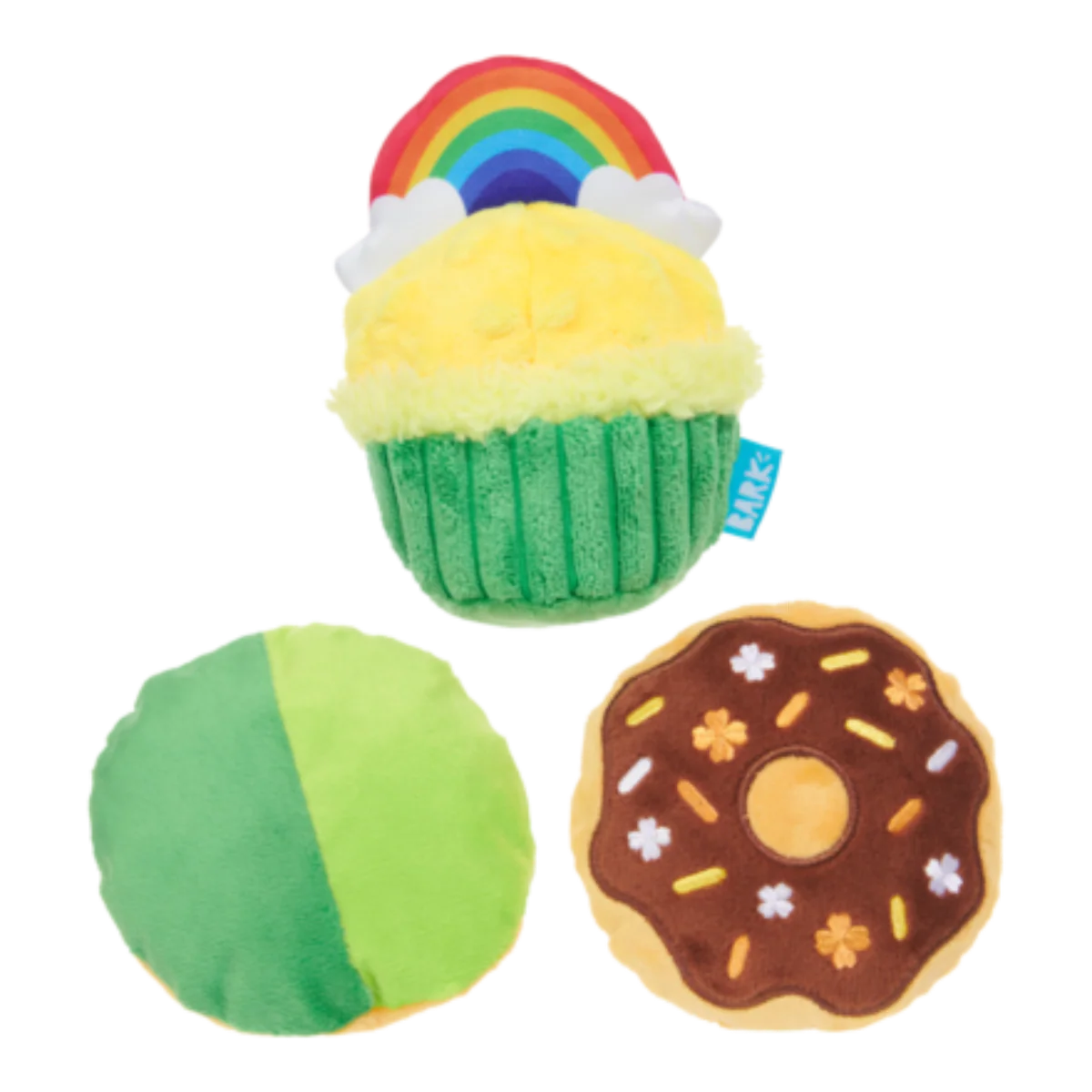Patty Cakes Plush Multi-Part Dog Toy