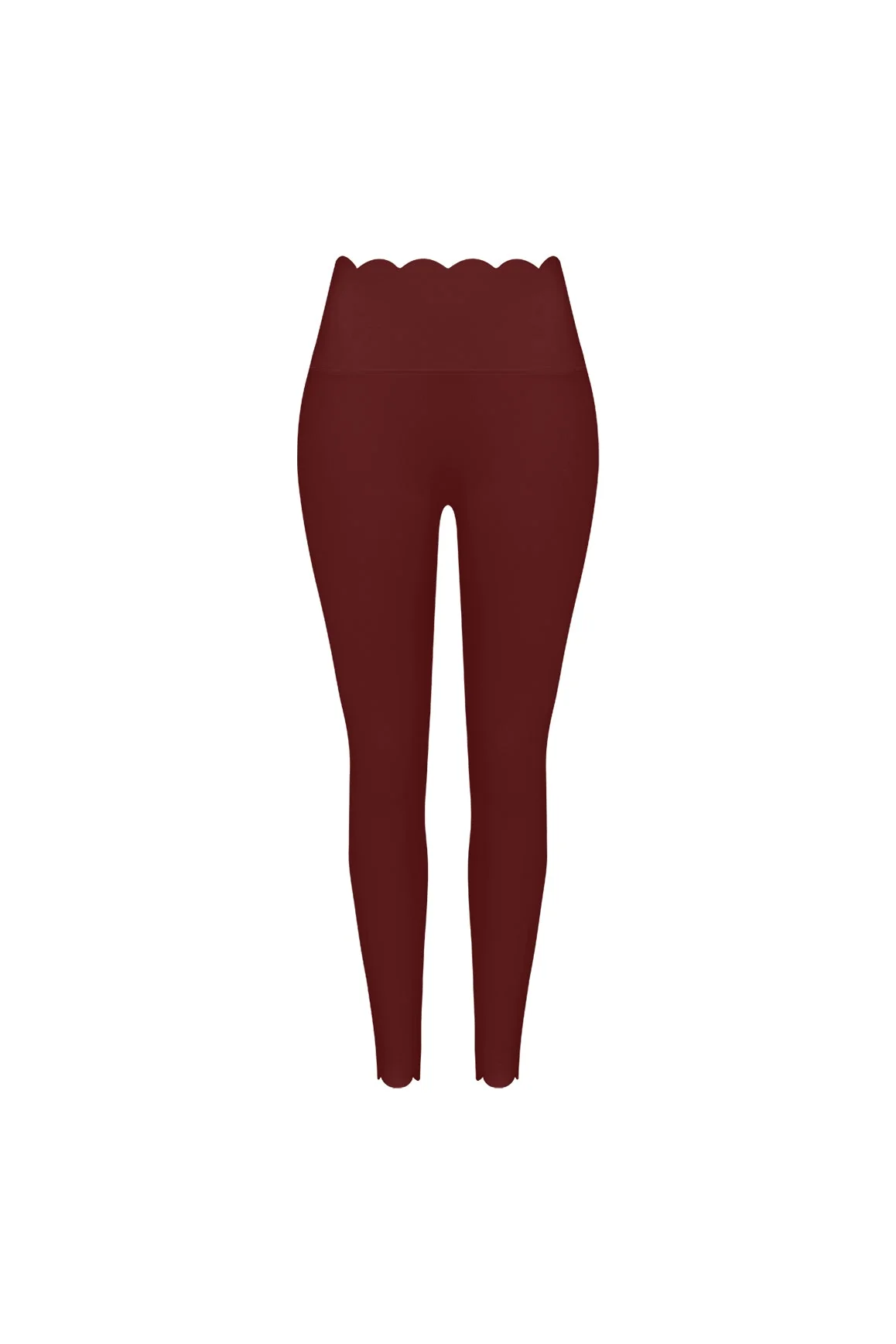 High-Waist Scallop Scrunch Legging