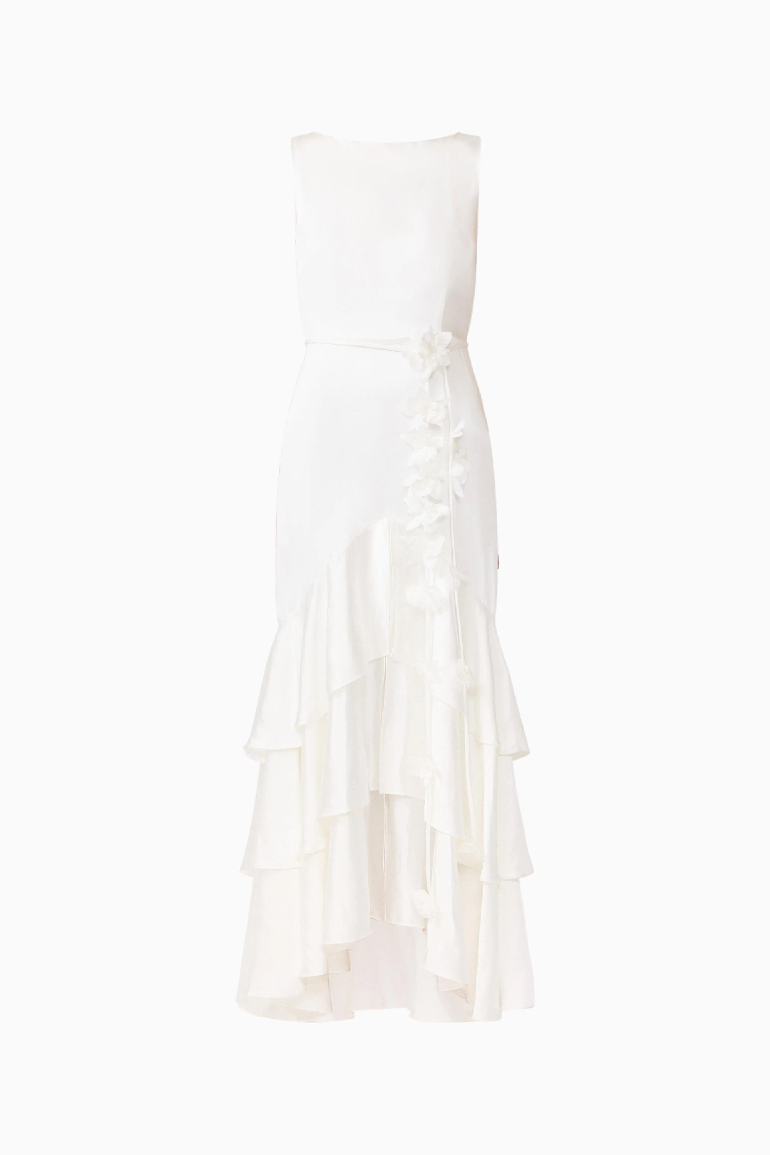 Erielle Tiered Gown in White