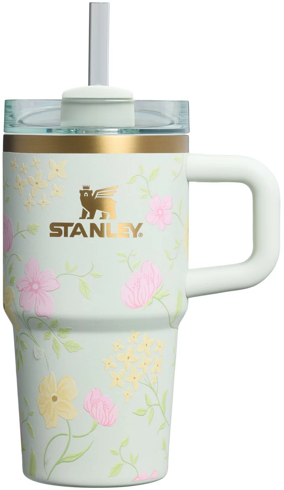 Stanley 20 oz. Quencher H2.0 FlowState Tumbler with Handle - Spring Blossoms