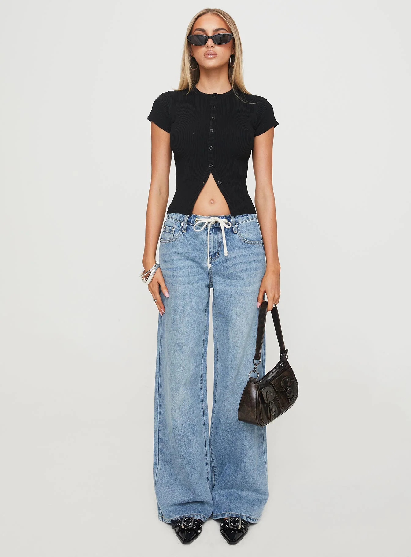 Suzu Knit Top Black