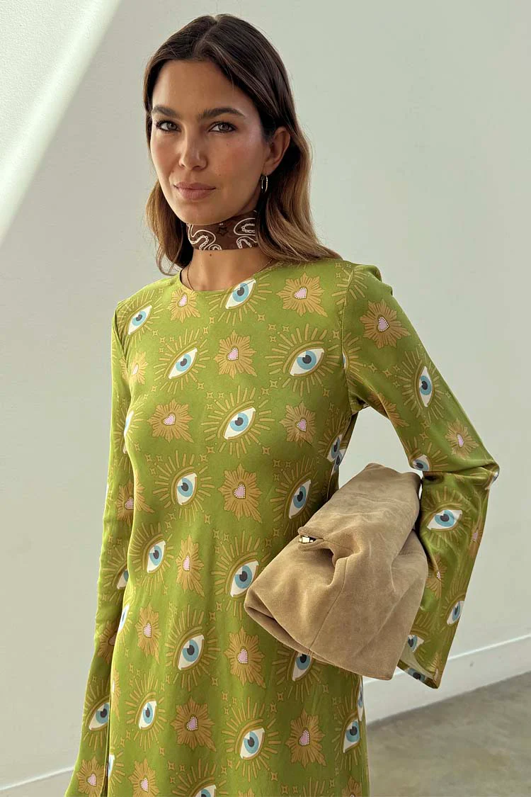 Khaki Eye Mini Soho Dress Petite