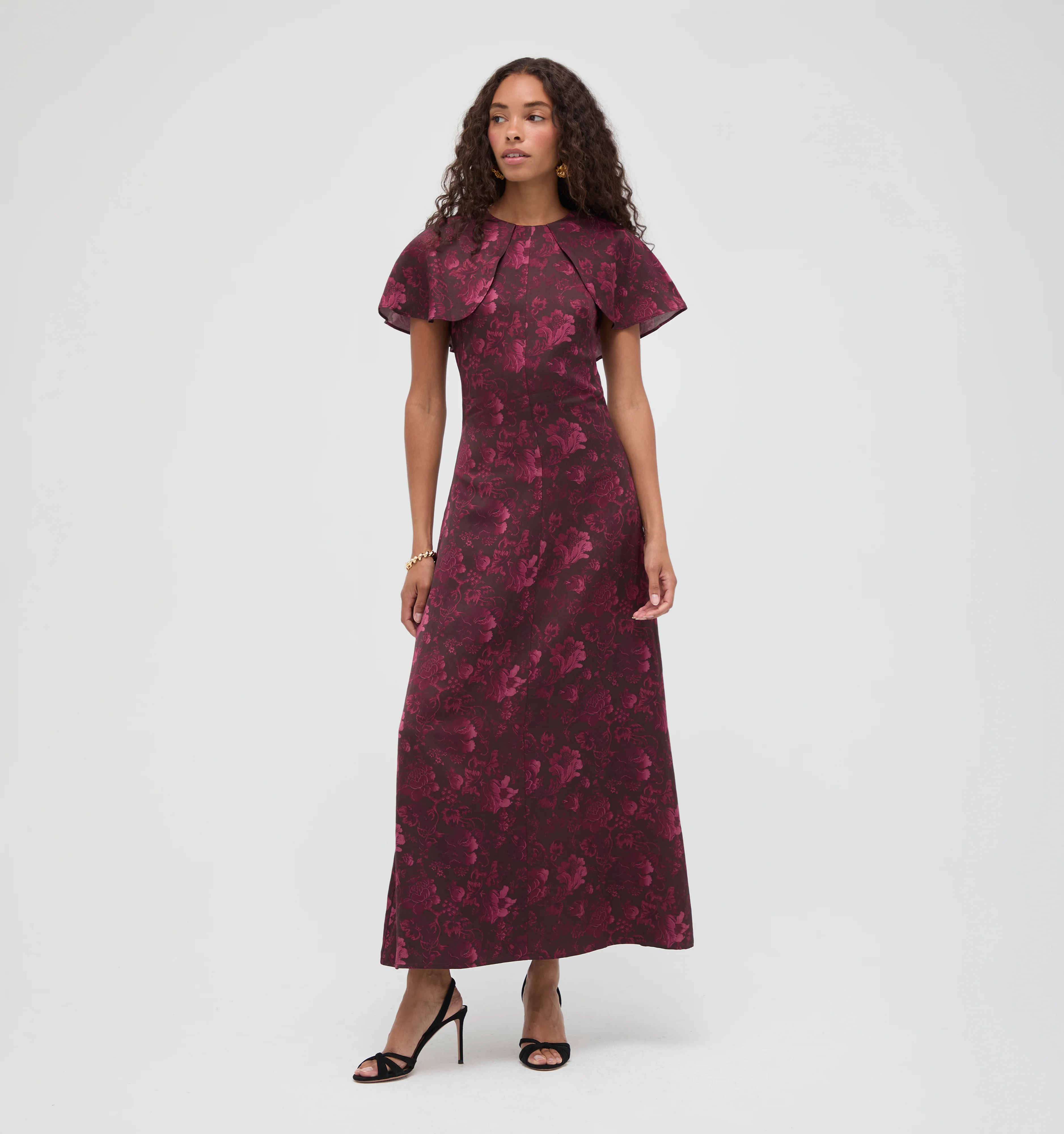 The Davina Dress - Annabelle Botanica Burgundy