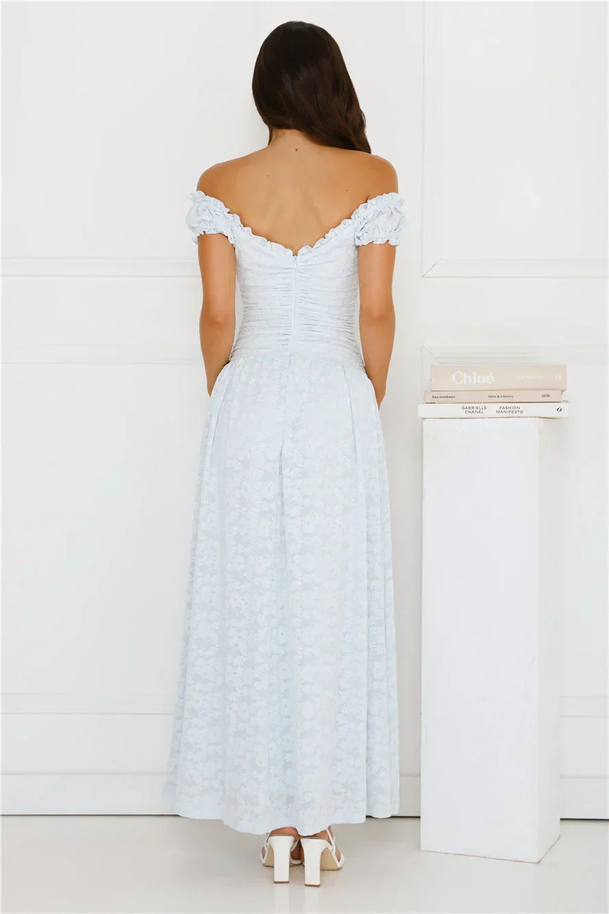 Soft Serve Off Shoulder Maxi Dress
