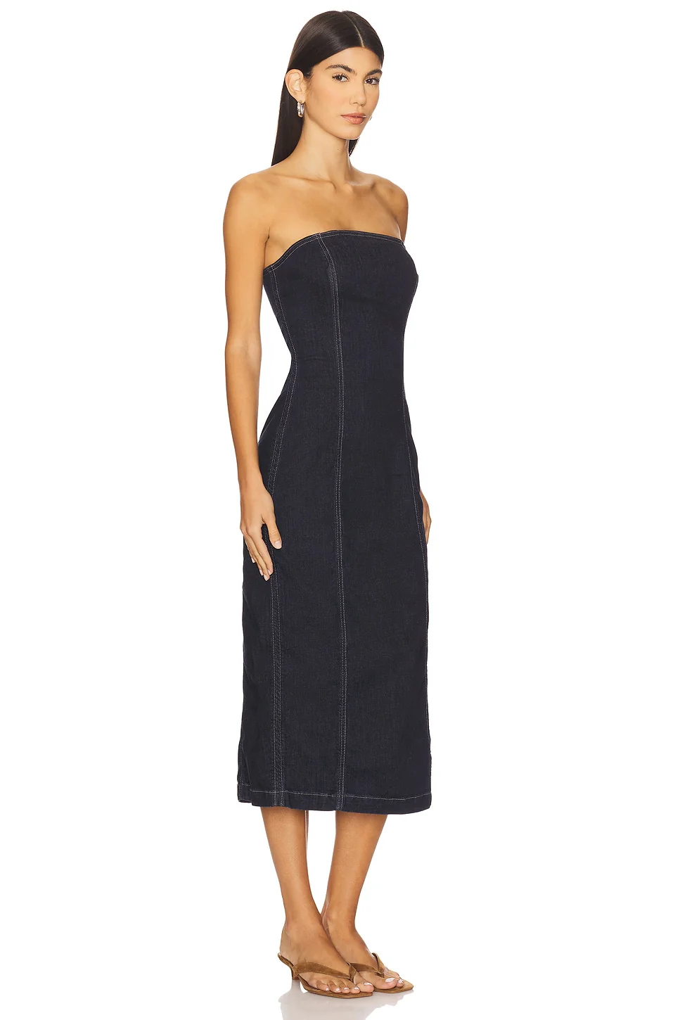 Esme Strapless Midi Dress