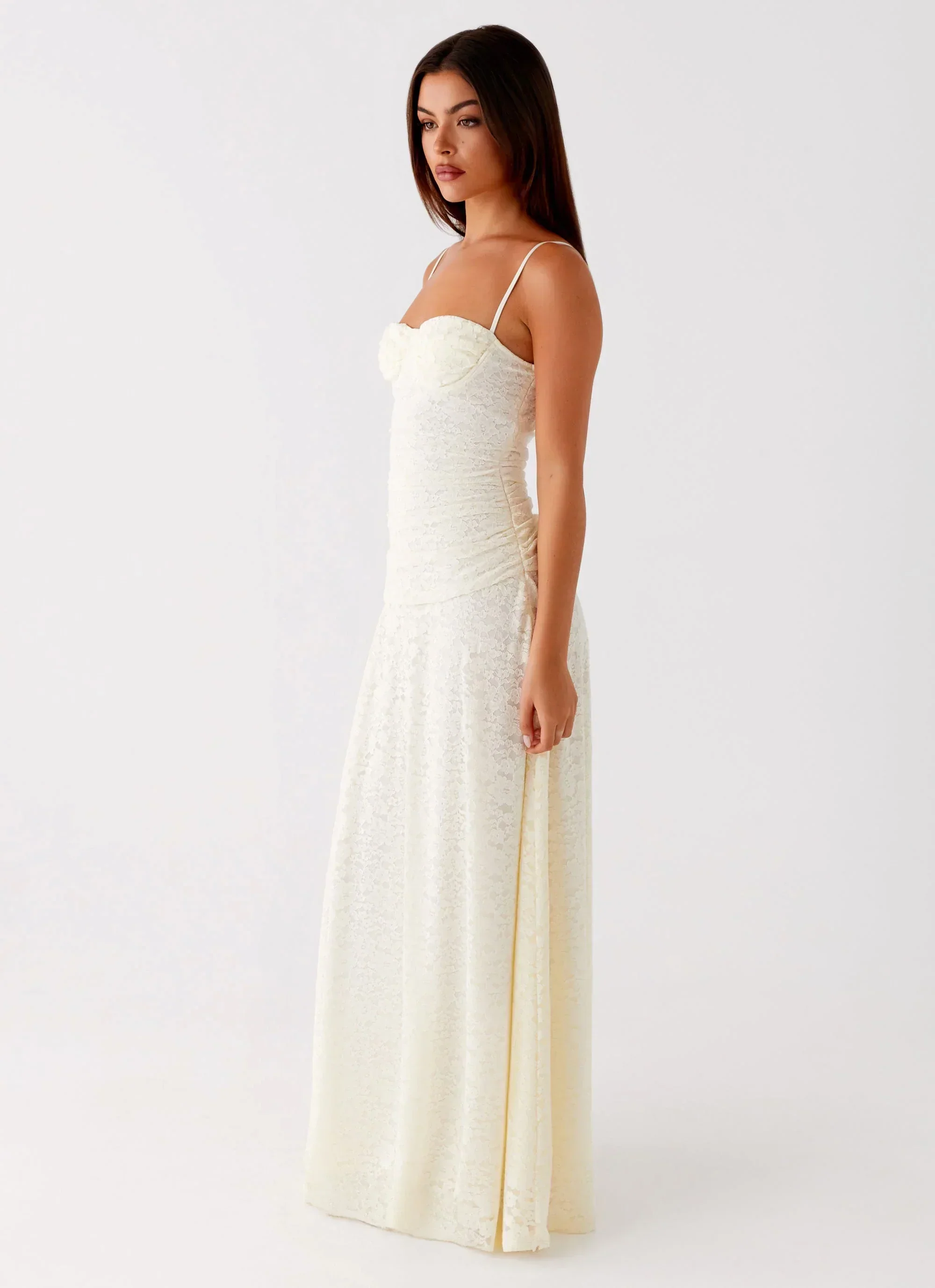 Elsa Maxi Dress - Ivory - luluinthesky