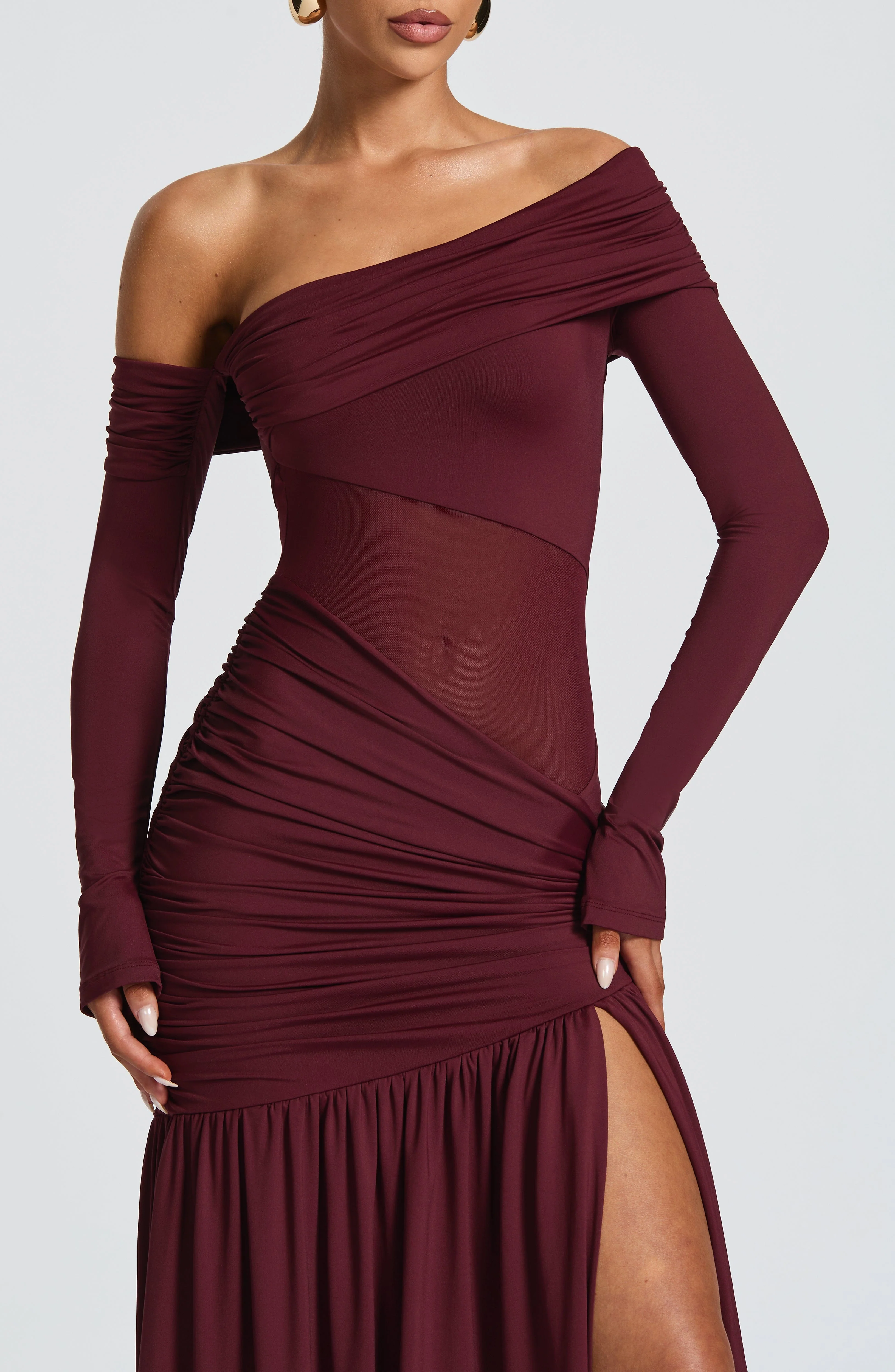 Ettalie Maxi Dress - Cherry Lacquer