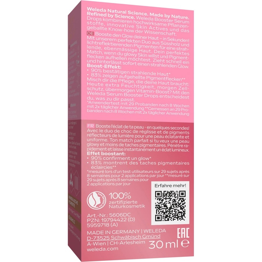 WELEDA Intensive care Glow Perfecting Serum Drops