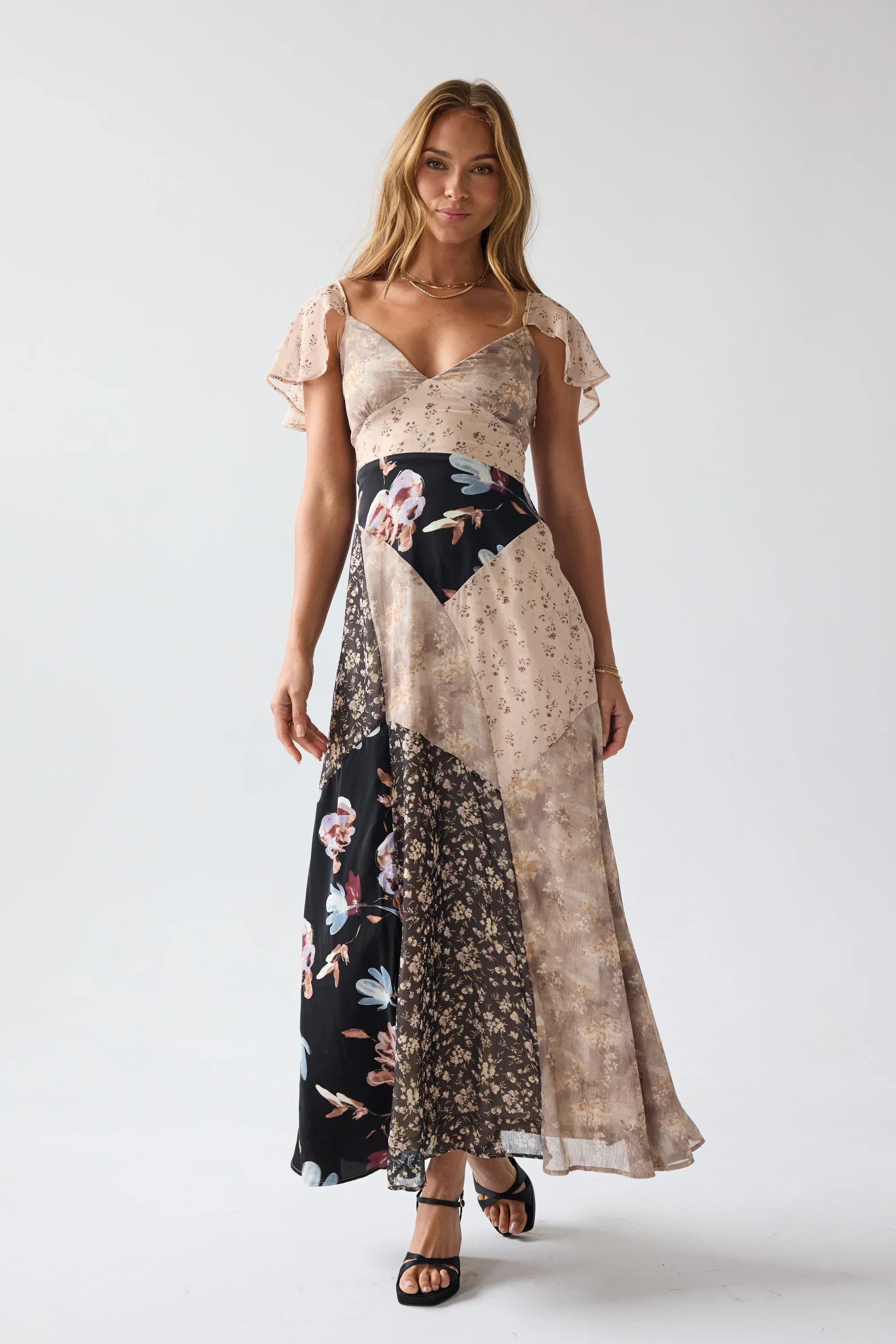 Zola Patchwork Maxi Dress