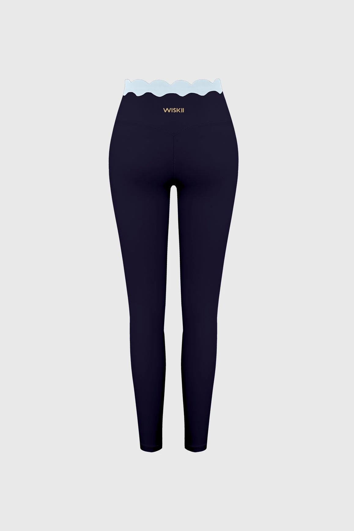 Scallop Contrast Scrunch Legging