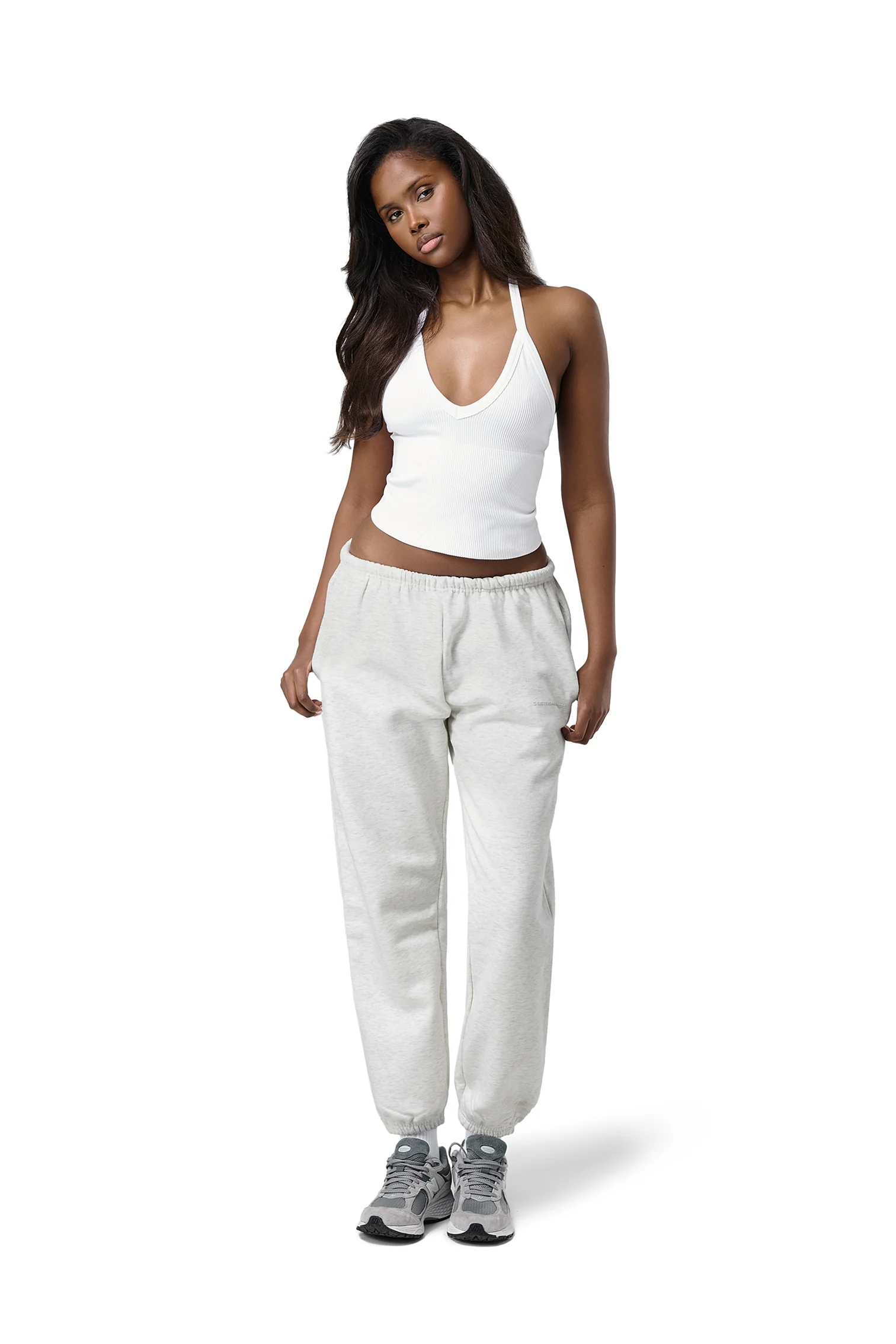 Series Cuffed Sweatpants in Dough Grey Marl