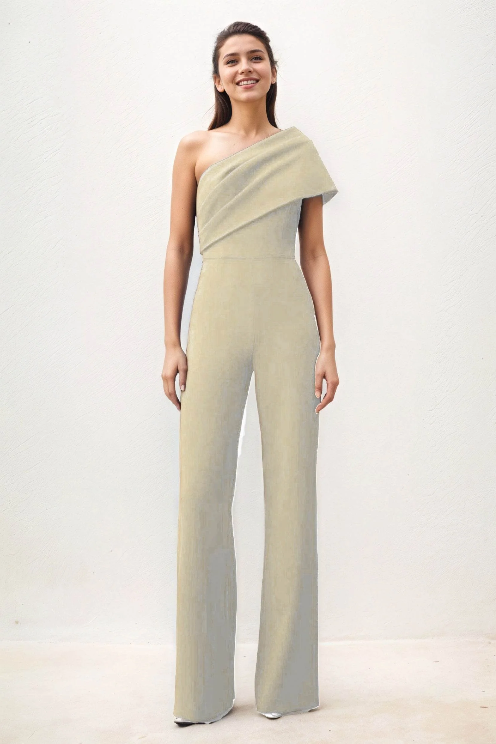 Jumpsuit Maxi Elastic Cloth Wedding Guest Dress CG0277