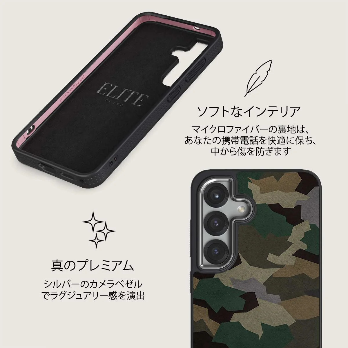Tropical Green Camo - Samsung Galaxy S25 Plus ケース