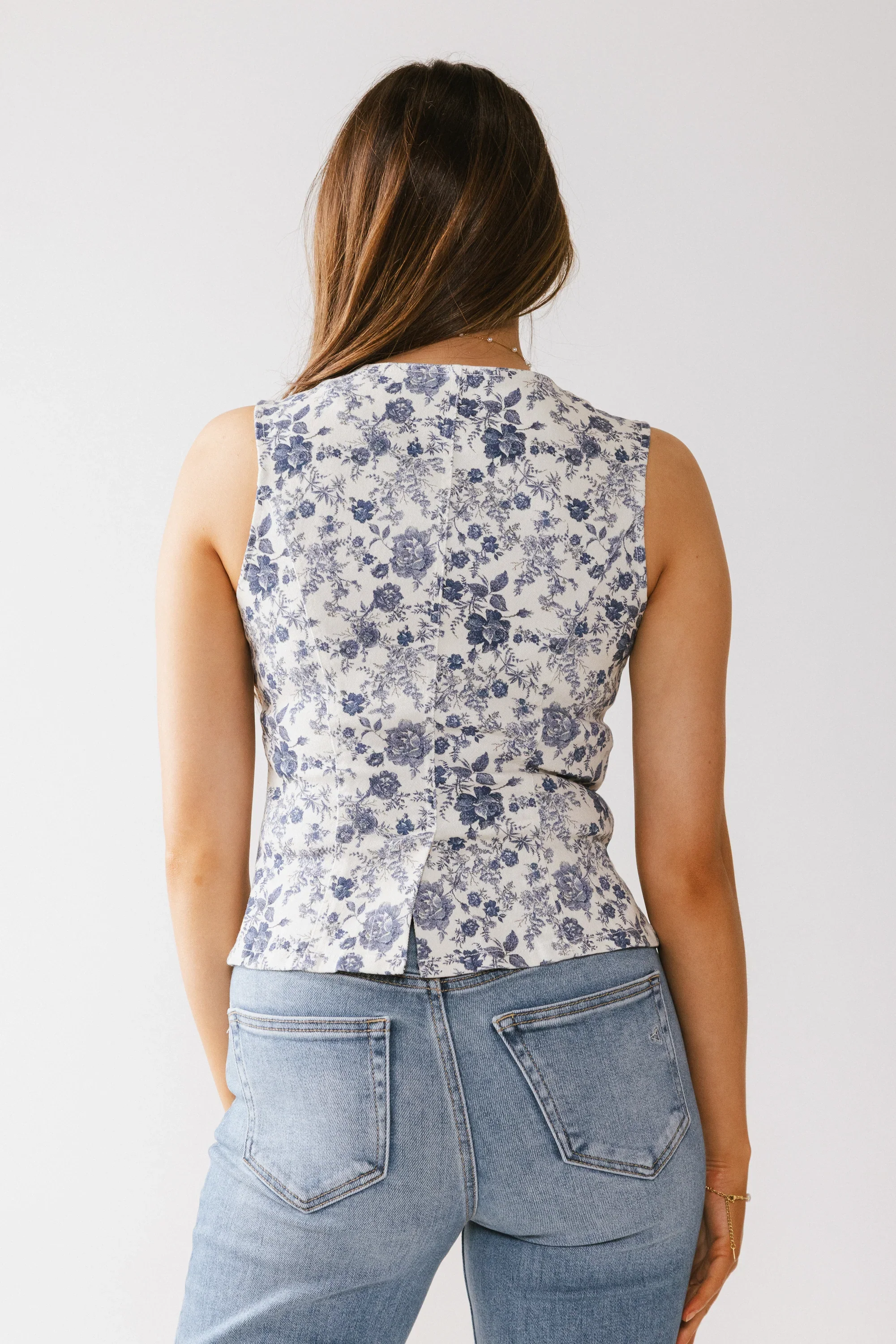 Piper Denim Button Up in Blue