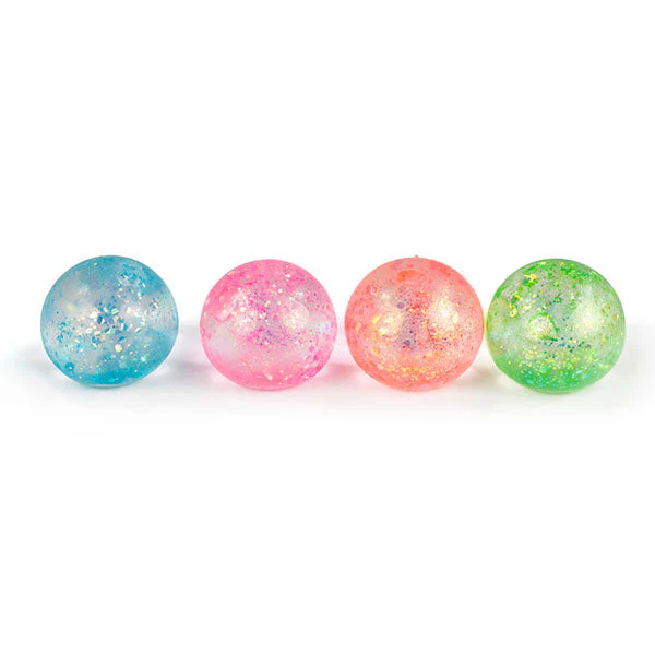 Sugah-Mals Glitter Orbs Sugar Stress Ball Squishy Fidget Toy (1pc) Color Ships Assorted