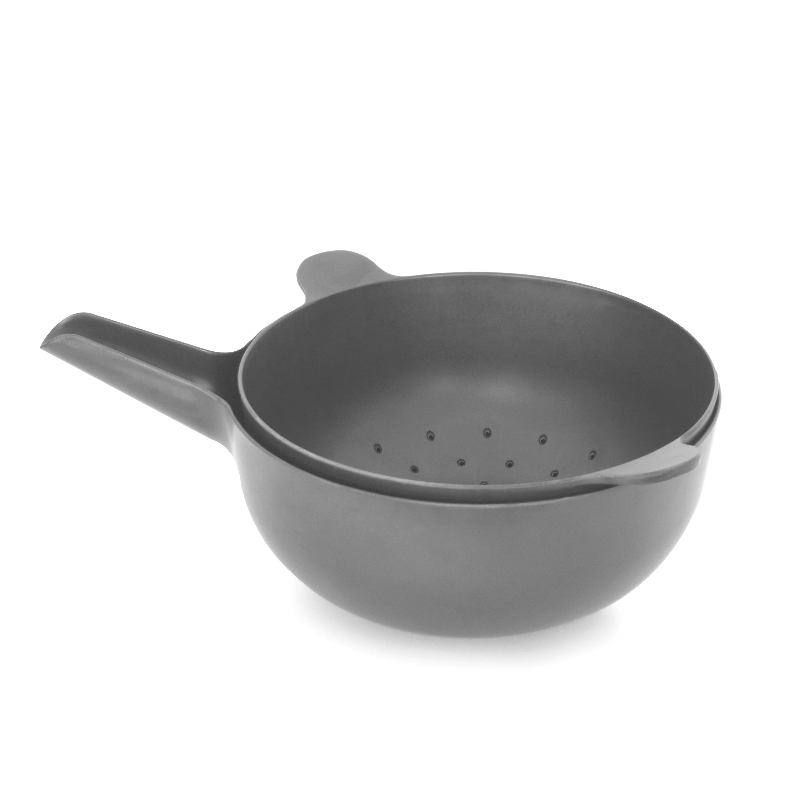 Vogeelle Large Mixing Bowl and Colander Set - Smoke