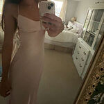 HELLO MOLLY The Samara Satin Maxi Dress Pearl - luluinthesky