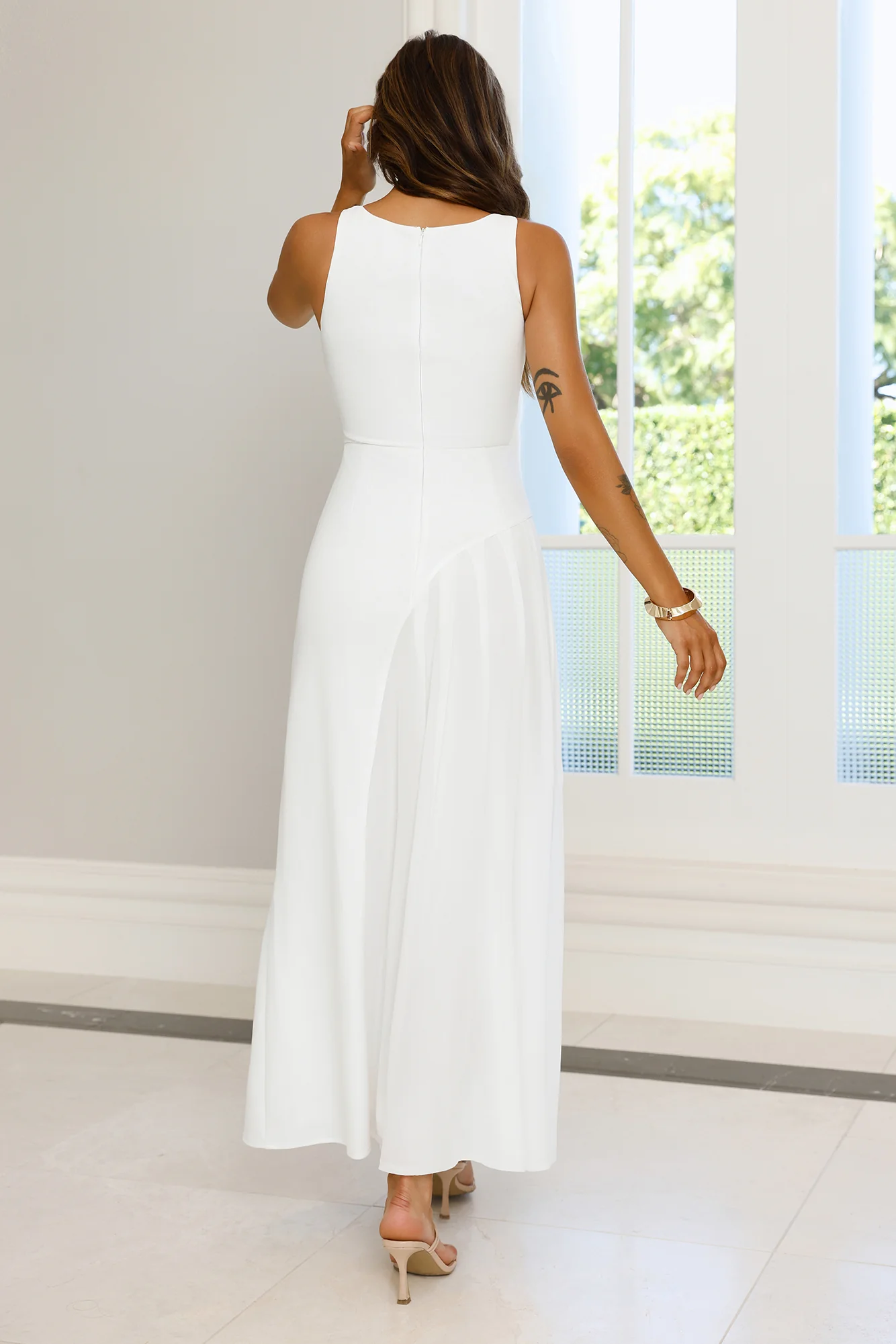 Strut With Style Maxi Dress White - luluinthesky