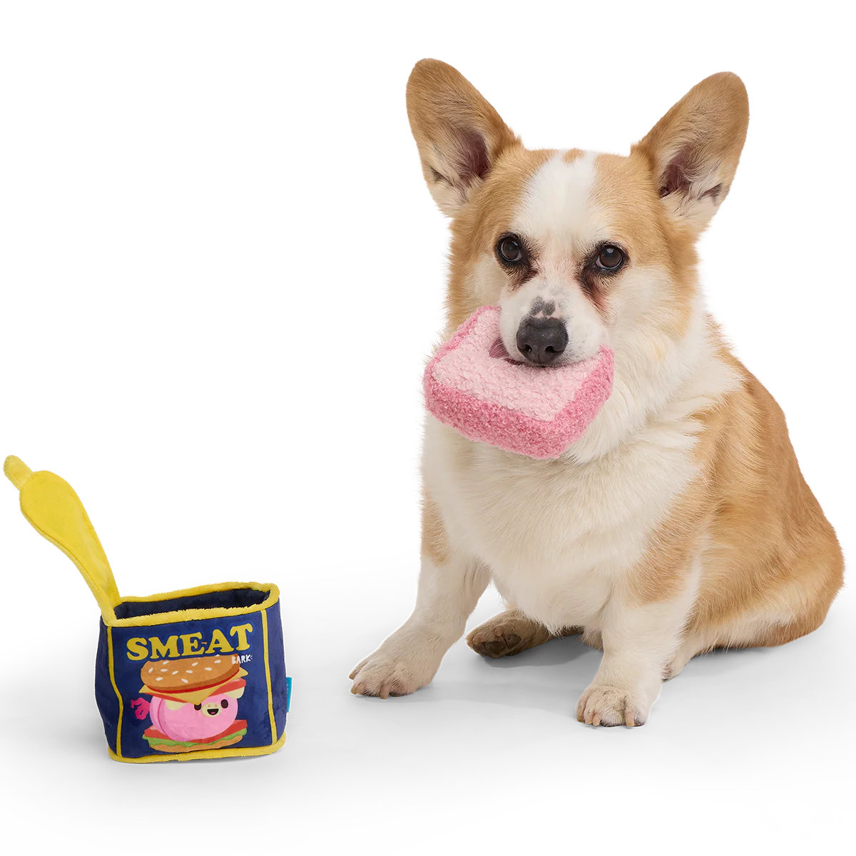 Canned Smeat Plush Multi-Part + Enrichment Dog Toy
