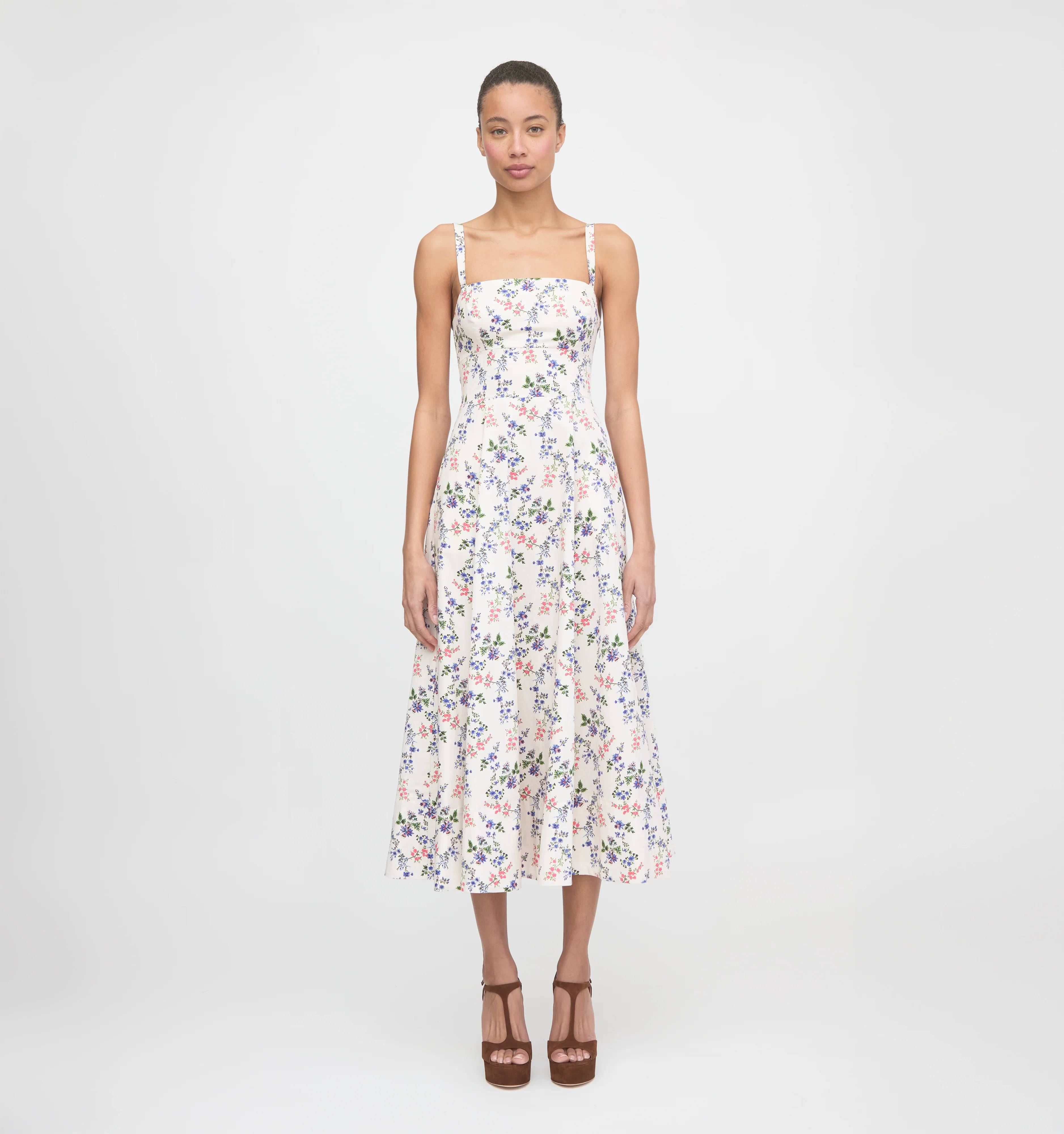The Margot Dress - Pink Scallop Bow Chintz