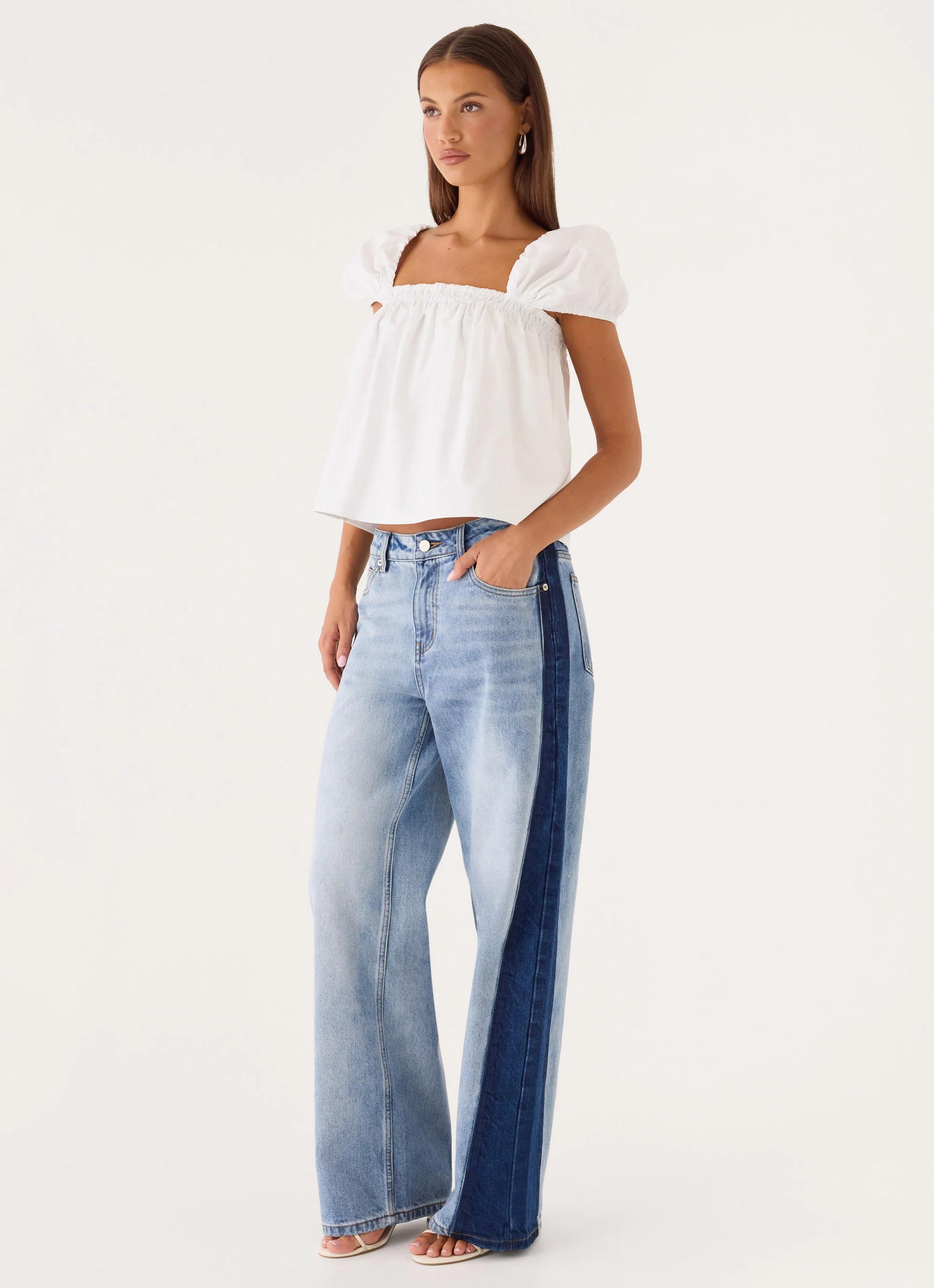 Lawrence Denim Jeans - Washed Blue - luluinthesky