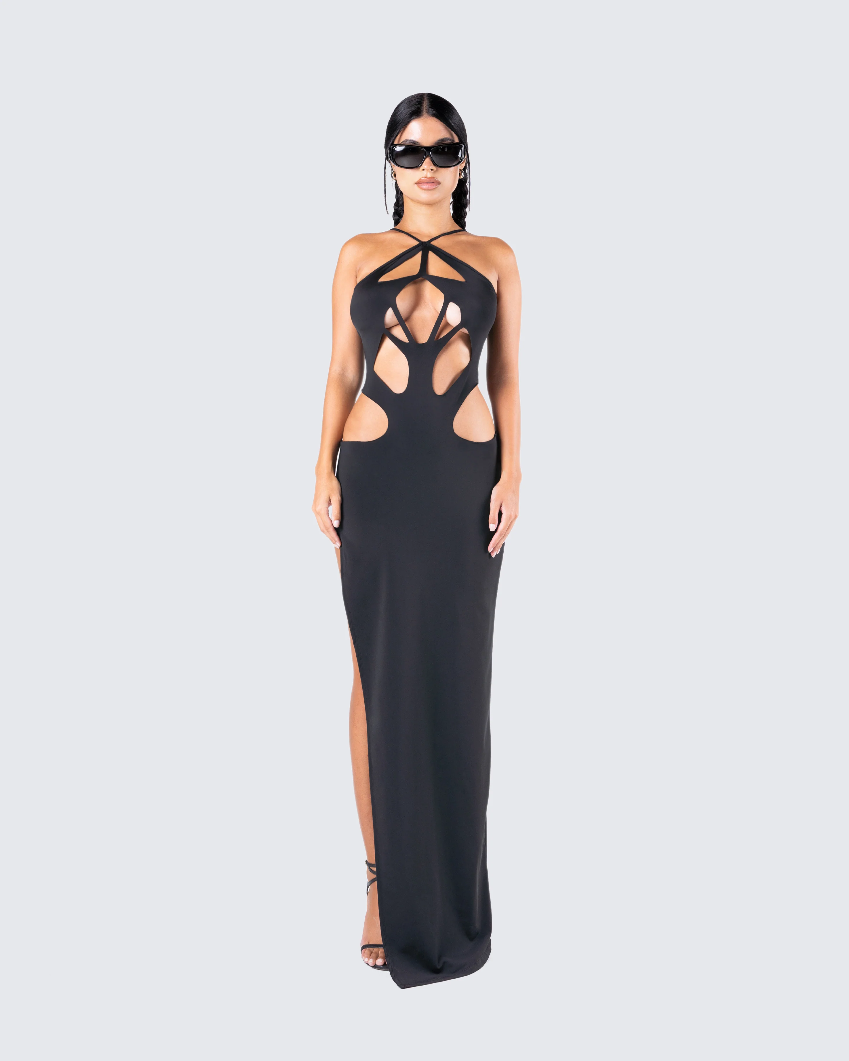Carrie Black Cut Out Dress