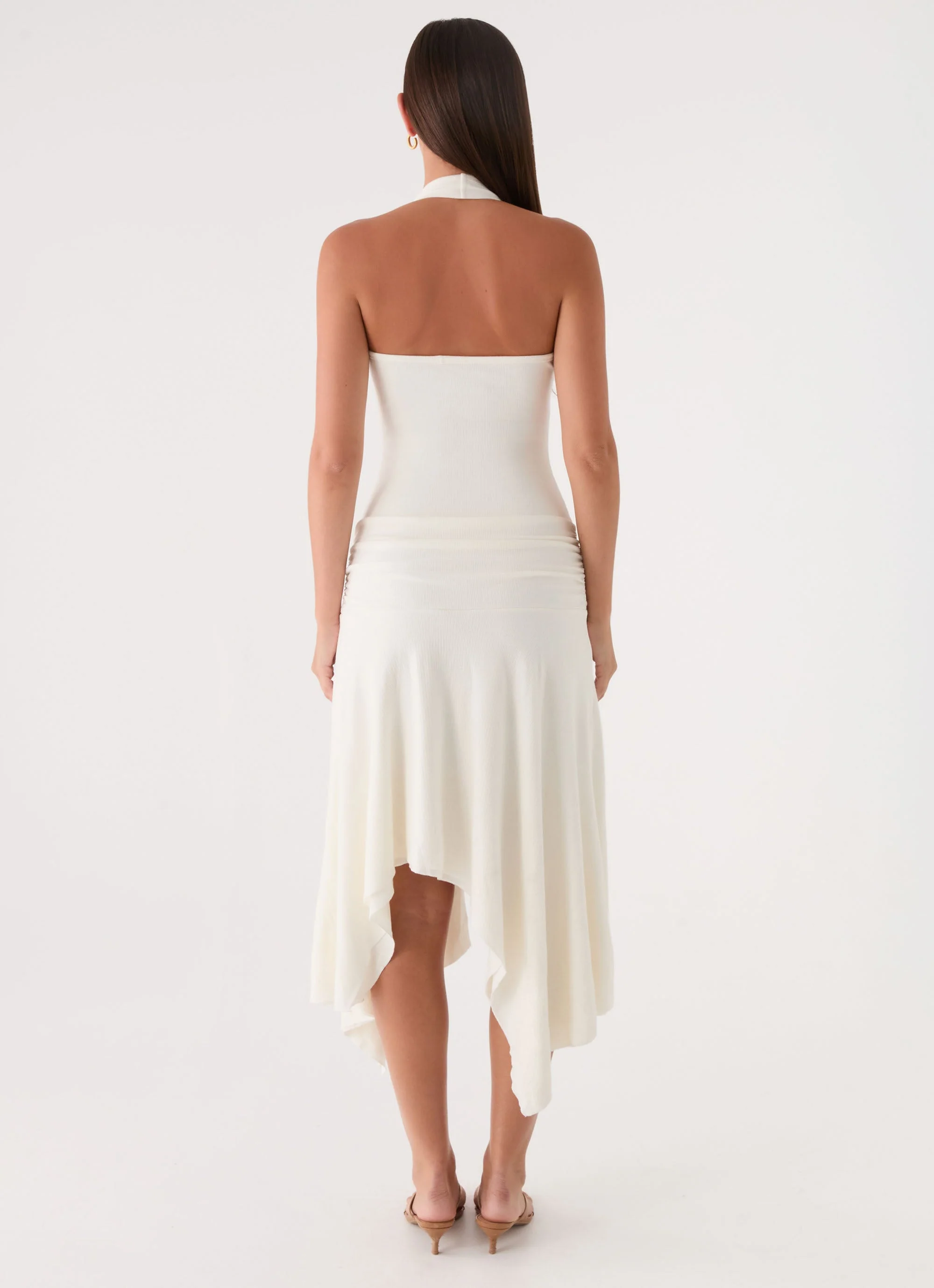 Alise Midi Dress - White - luluinthesky