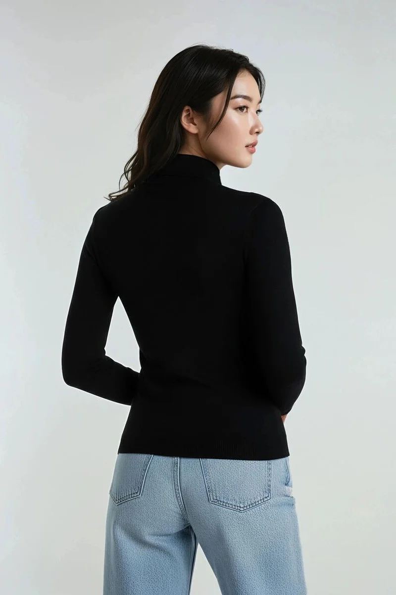 Long-Sleeve Turtleneck Sweater